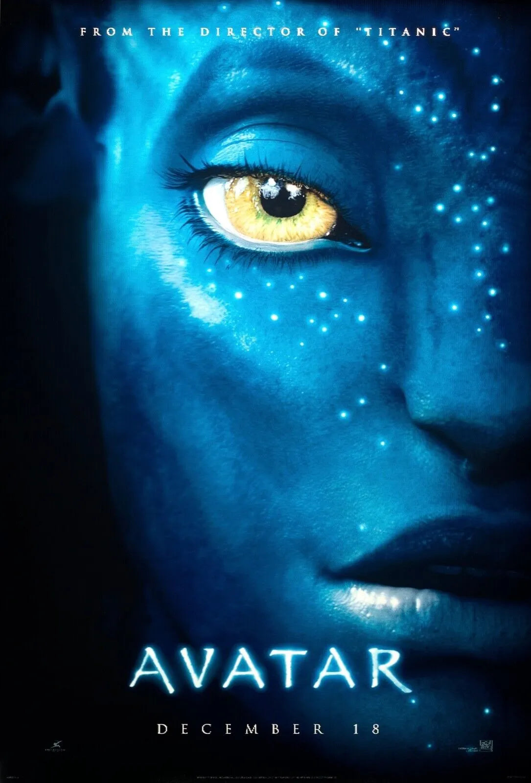 AVATAR, SAM WORTHINGTON, 2009, REPRO MOVIE POSTER, VINTAGE, HQ