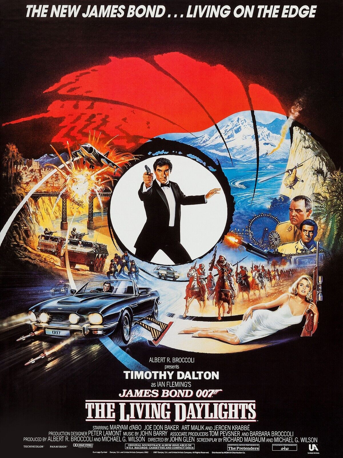 NO GAME, THE LIVING DAYLIGHTS, JAMES BOND 007, 1987, VINTAGE CINEMA POSTER, HQ