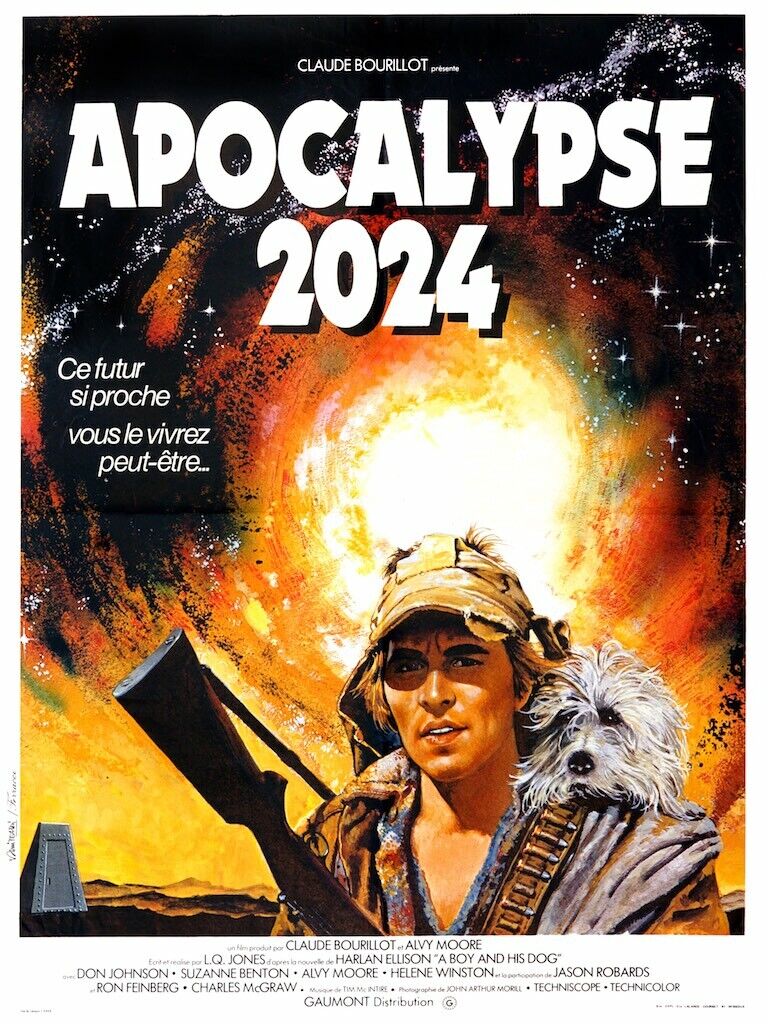 APOCALYPSE 2024, LQ JONES, 1975, REPRO MOVIE POSTER, VINTAGE, HQ