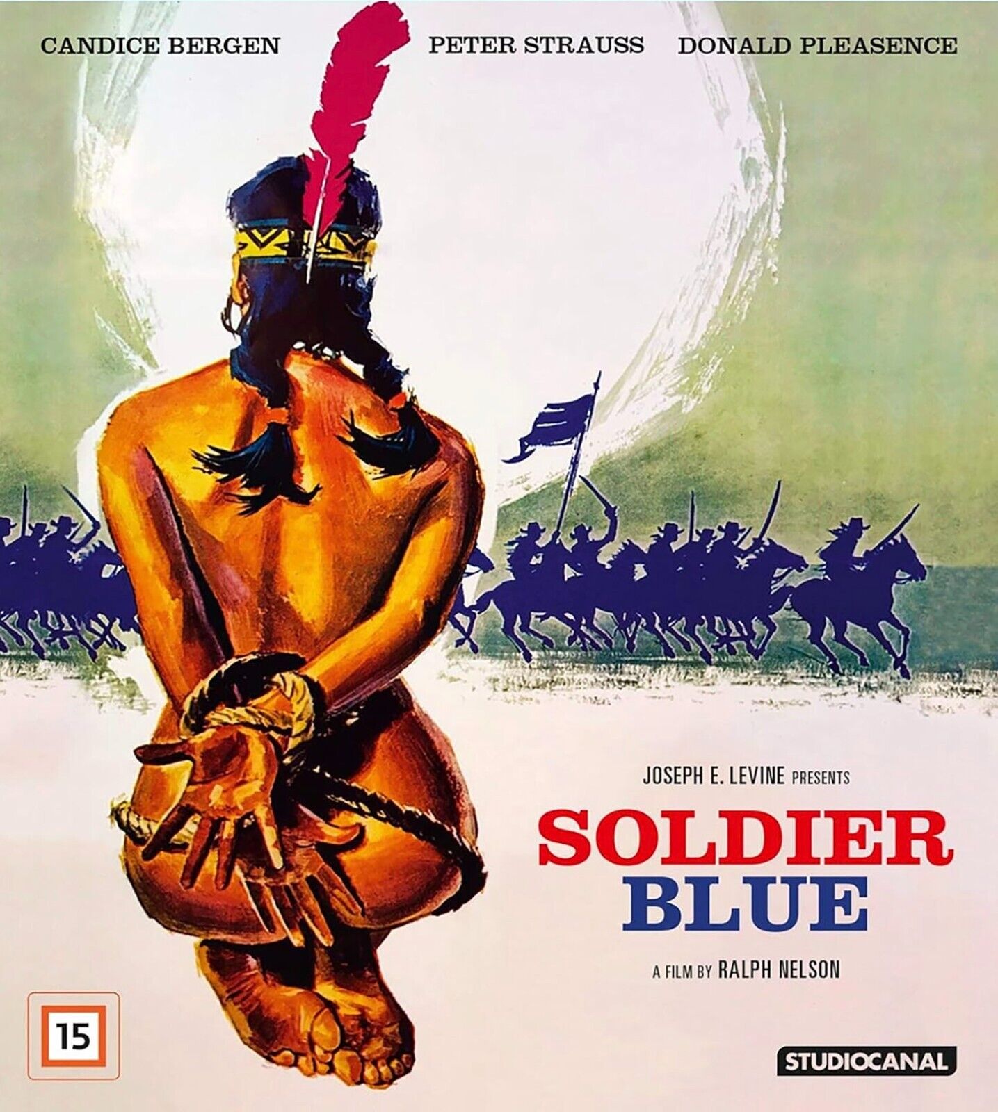 SOLDADO AZUL, CANDICE BERGEN, 1970, REPRODUCCIÓN DE CARTEL DE CINE, HQ