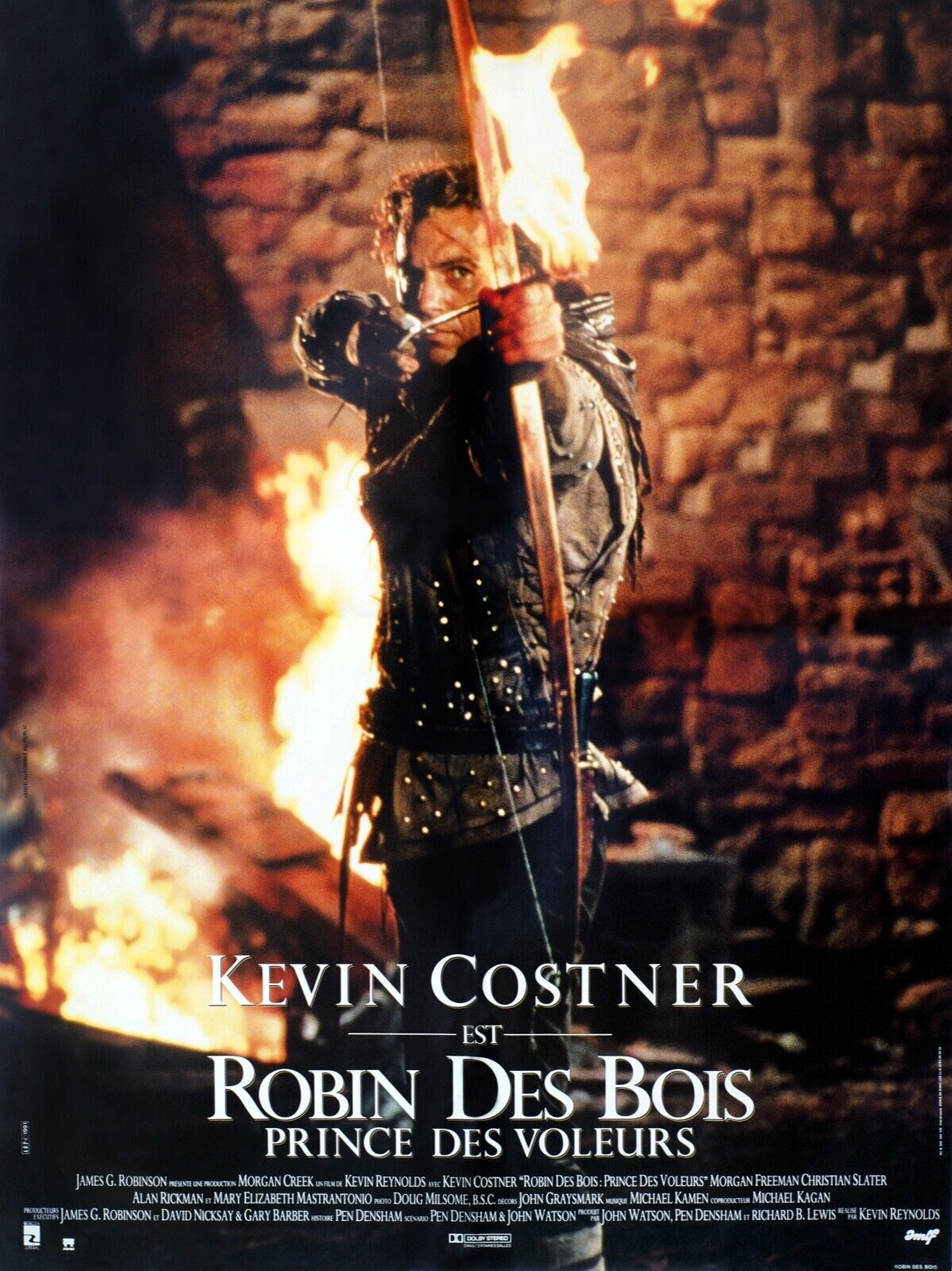 ROBIN DES BOIS, PRINCE DES VOLEURS,  KEVIN COSTNER, 1991, Repro affiche cinéma HQ
