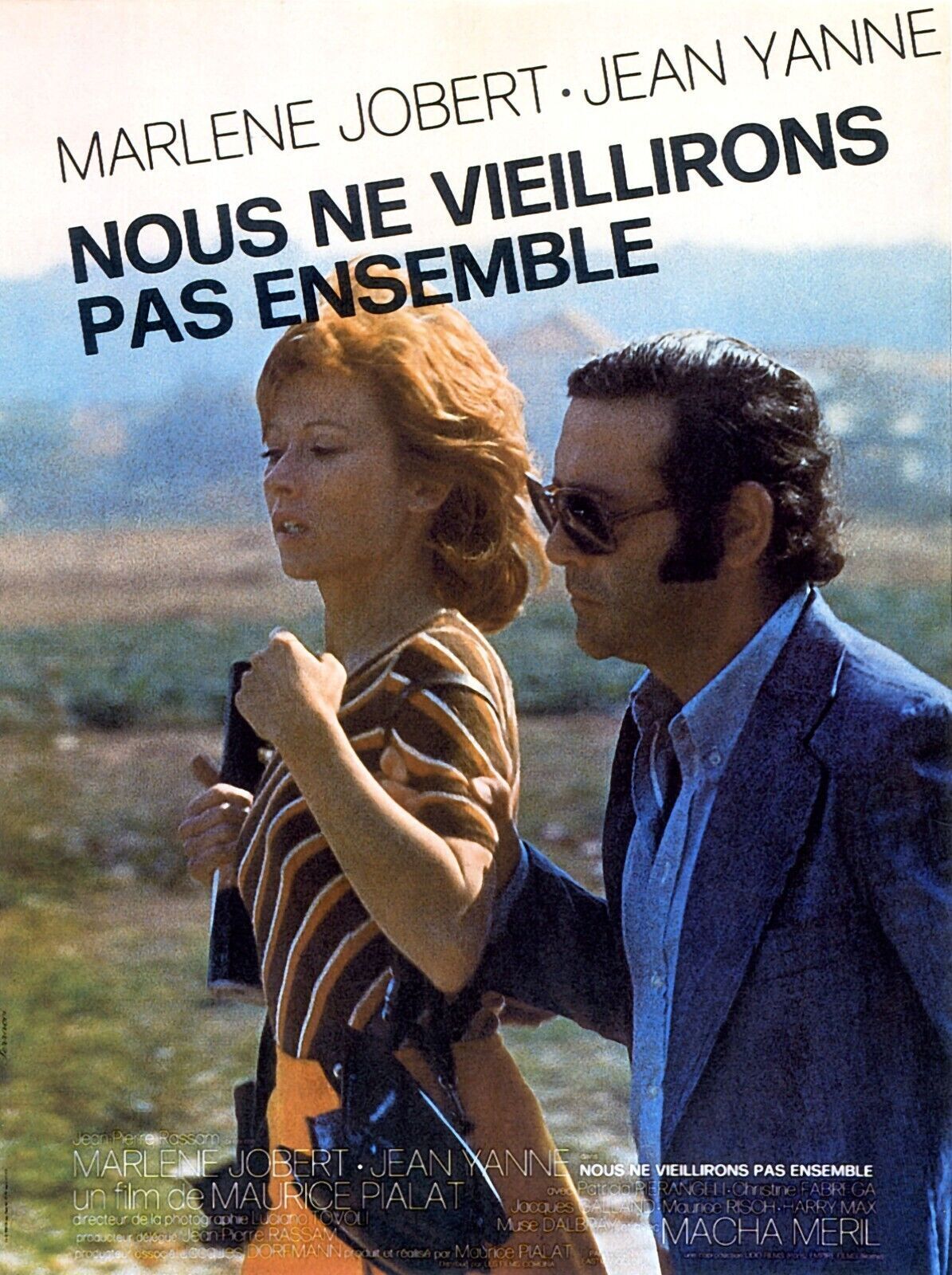 NO ENVEJECERÉMOS JUNTOS, JEAN YANNE, 1972, Póster de película réplica, VINTAGE, HQ