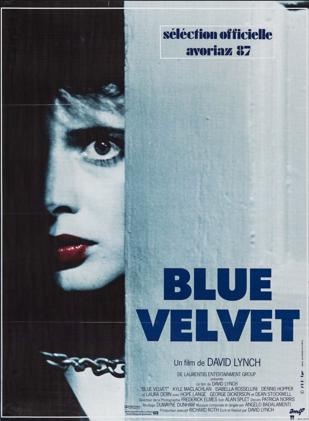 BLUE VELVET "DAVID LYNCH" REPRO AFFICHE CINEMA VINTAGE
