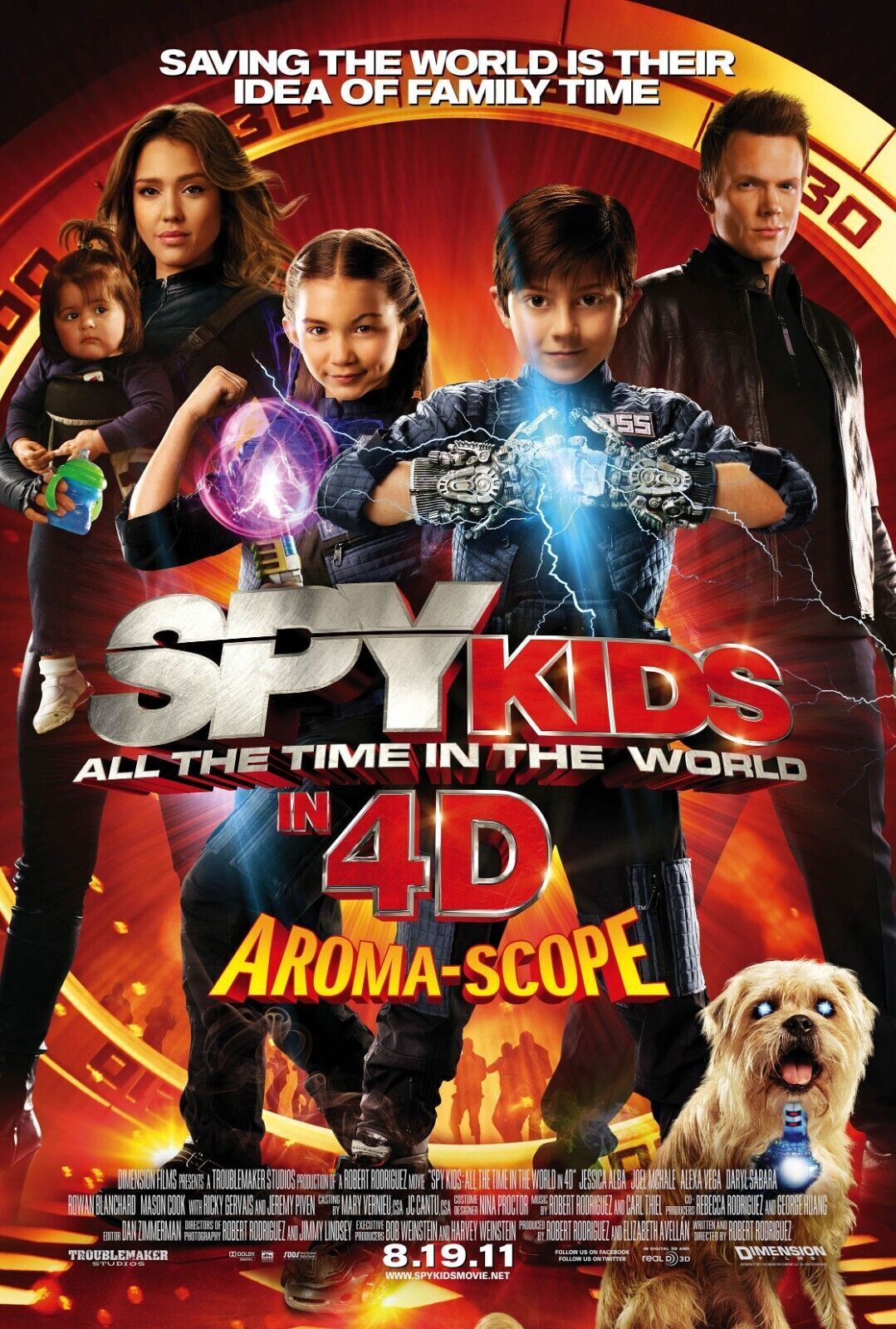 SPY KIDS 4 : ALL THE TIME IN THE WORLD, 2011, Repro Affiche Cinema HQ