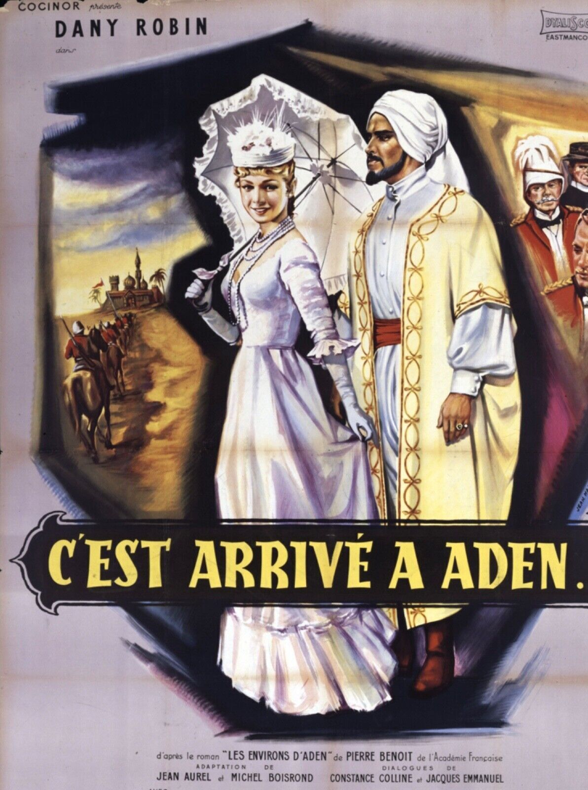 C'EST ARRIVÉ A ADEN, REPRO AFFICHE DE CINEMA VINTAGE HQ