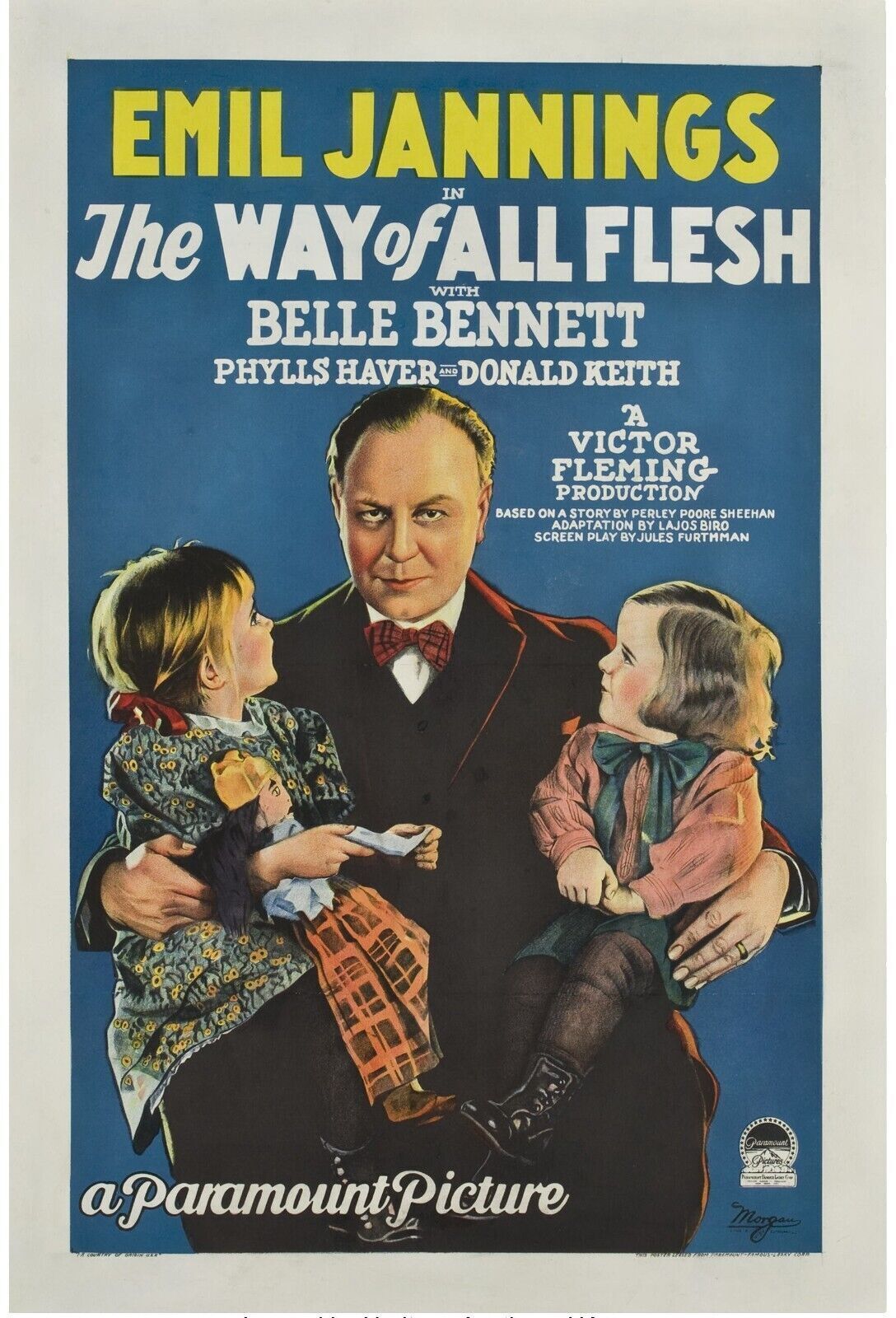 QUAND LA CHAIR SUCCOMBE, FLESH AND THE DEVIL, GRETA GARBO, 1927, Repro affiche cinema VINTAGE, HQ