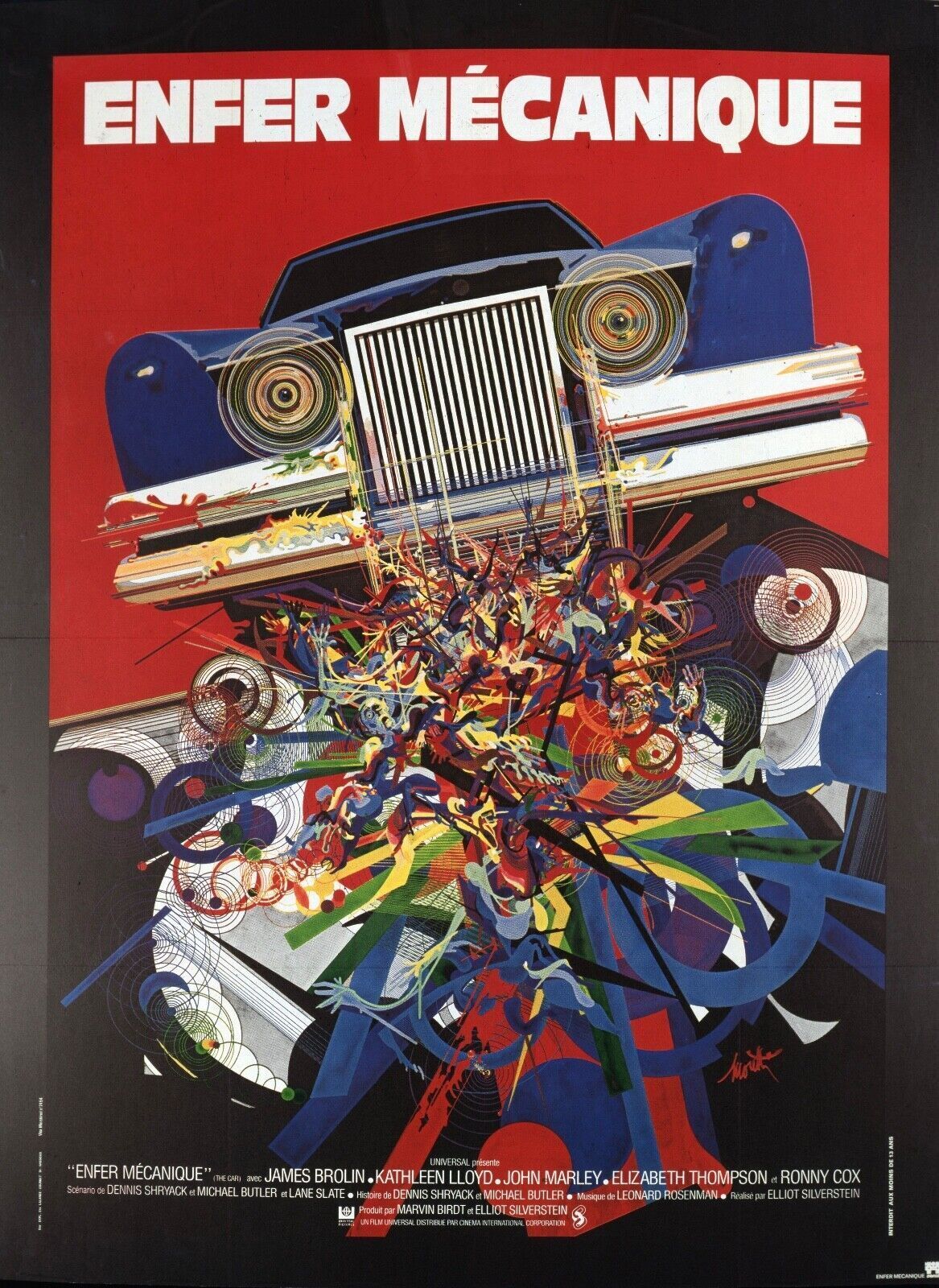 UN INFIERNO RELOJERO, JAMES BROLIN, 1977, REPRODUCCIÓN DE CARTEL DE PELÍCULA, VINTAGE, HQ