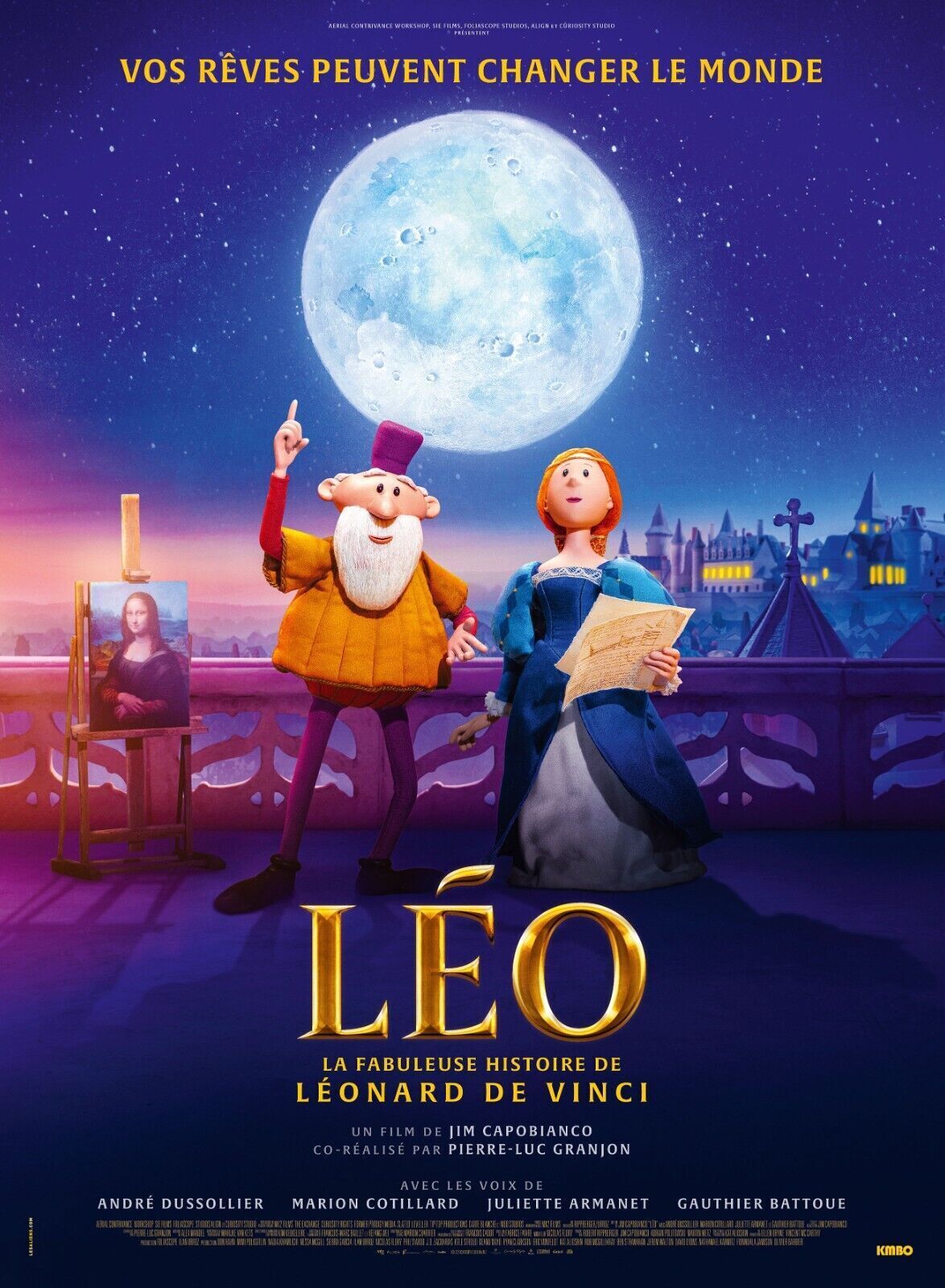 LEO, LA FABULEUSE HISTOIRE DE LÉONARD DE VINCI, 2023, repro affiche cinema VINTAGE, HQ