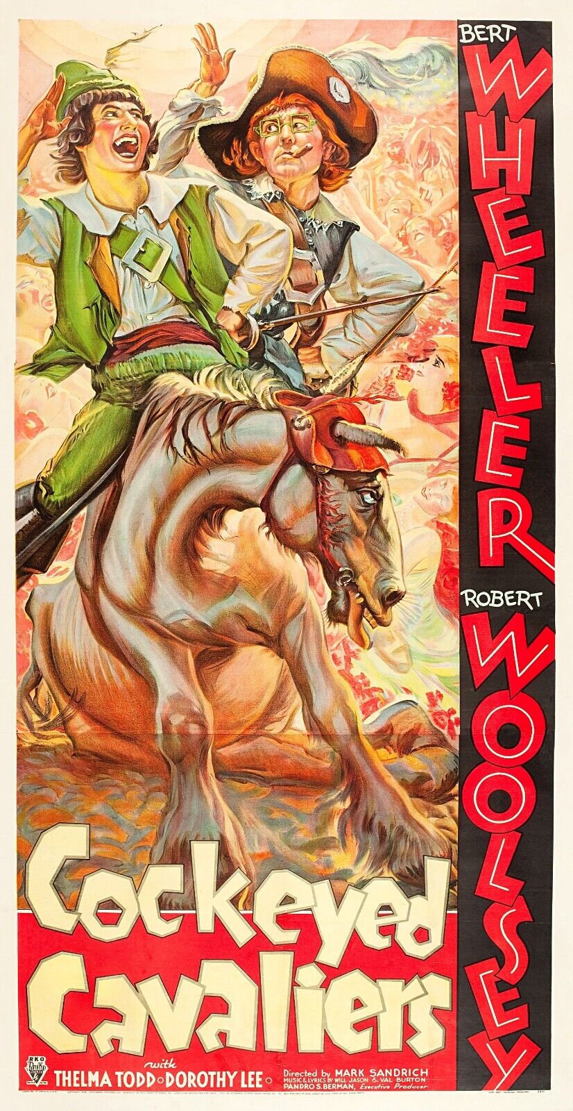 COCKEYED RIDERS HORSE REPRO CINEMA POSTER