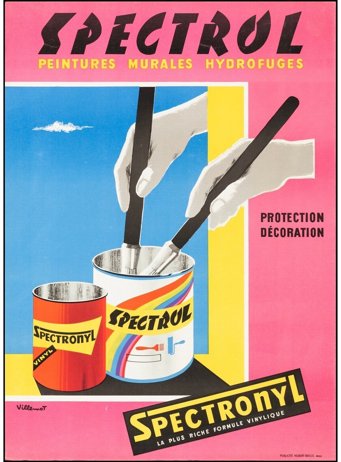 SPECTRONYL, Repro affiche publicitaire PEINTURE, HQ