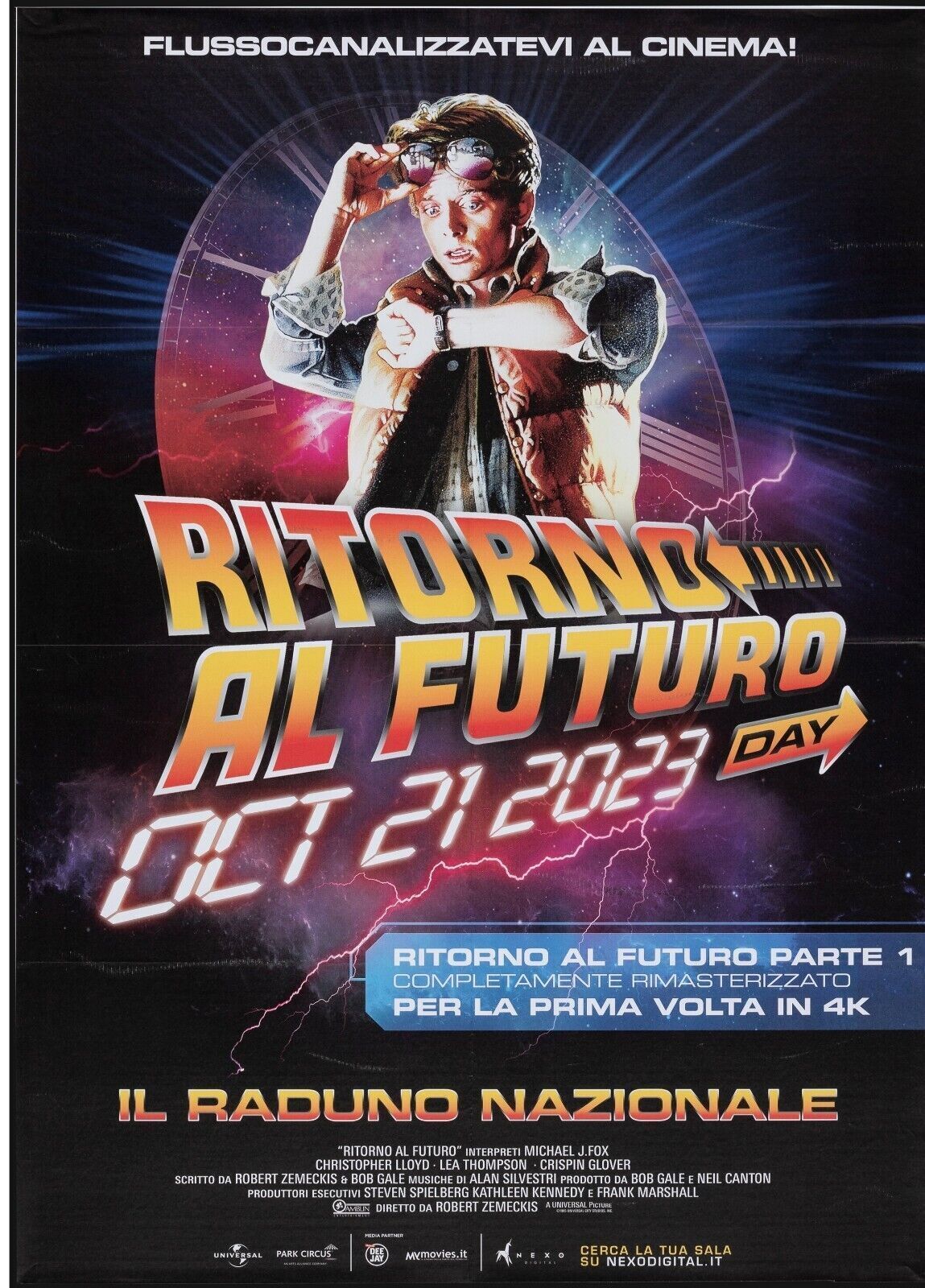 RETOUR VERS LE FUTUR, MICHAEL J. FOX ,1983, REPRO AFFICHE CINÉMA VINTAGE HQ