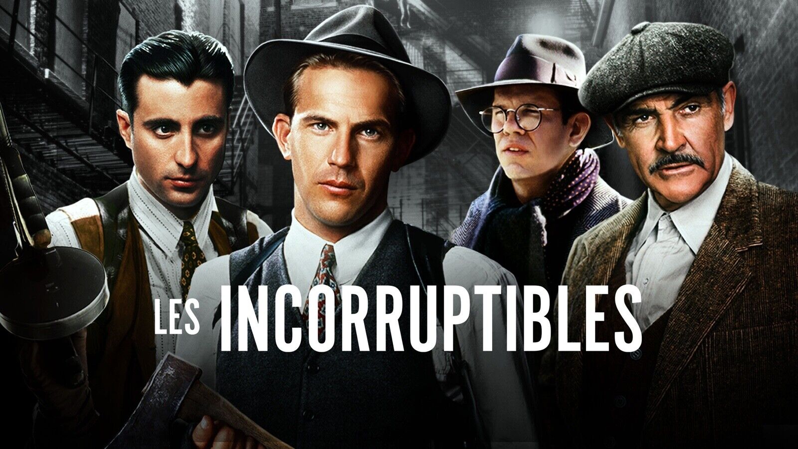 THE UNTOUCHABLES, KEVIN COSTNER, 1987, REPRO VINTAGE CINEMA POSTER, HQ