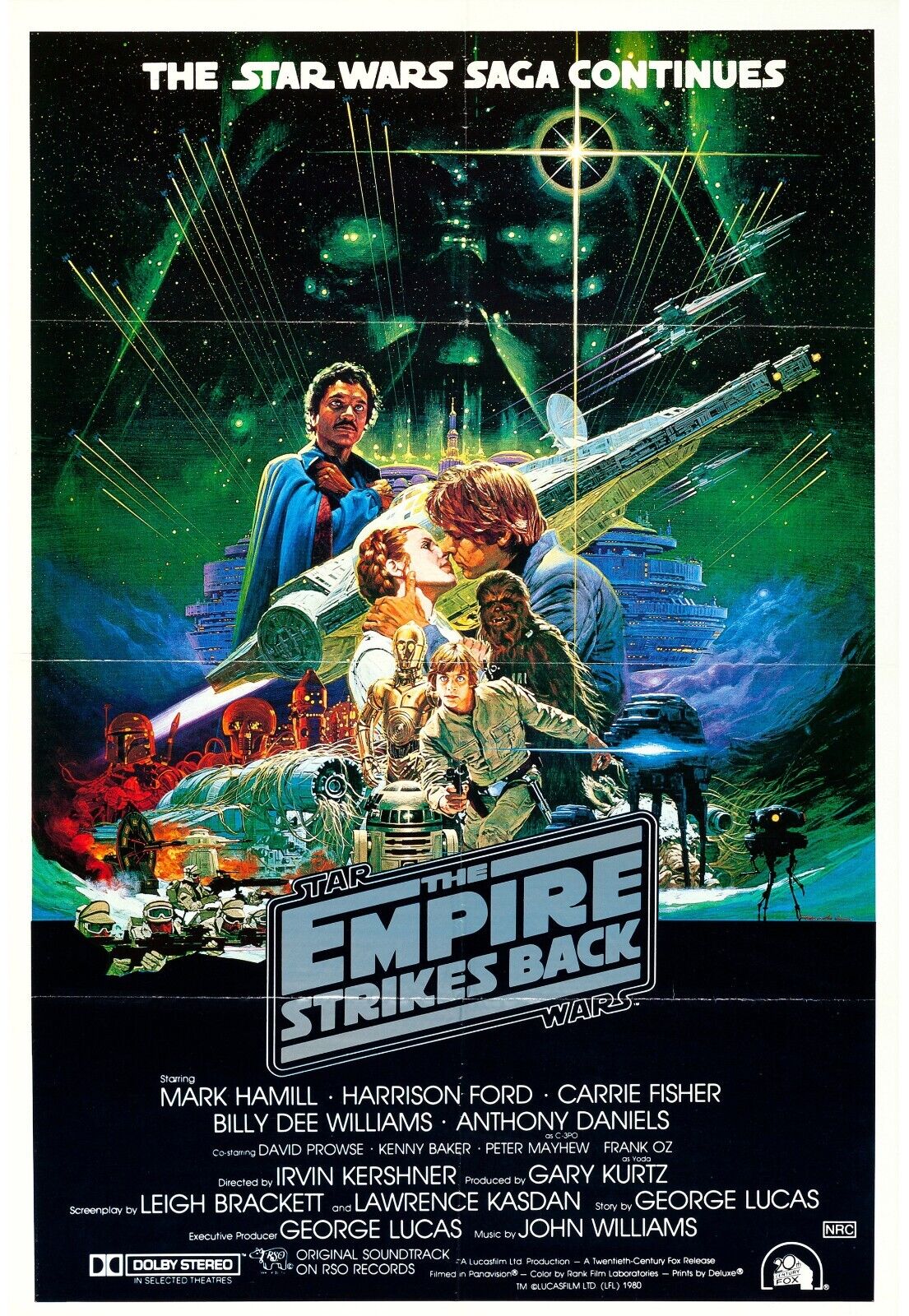 STAR WARS, EPISODE V: THE EMPIRE STRIKES BACK, REPRO VINTAGE HQ CINEMA POSTER