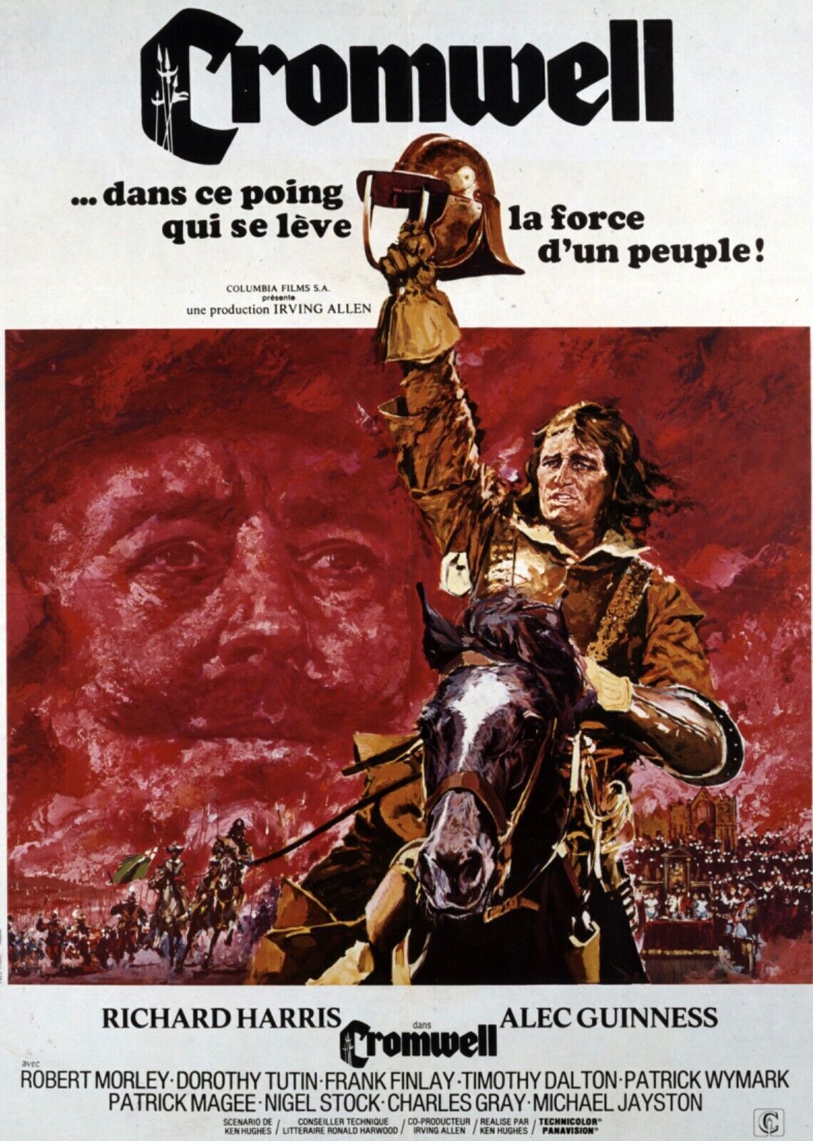 CROMWELL, RICHARD HARRIS, 1970, REPRO MOVIE POSTER, VINTAGE, HQ