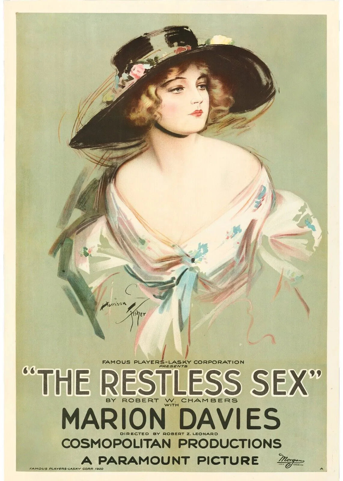 THE RESTLESS SEX, MARION DAVIES, 1920 Repro Affiche Cinema HQ