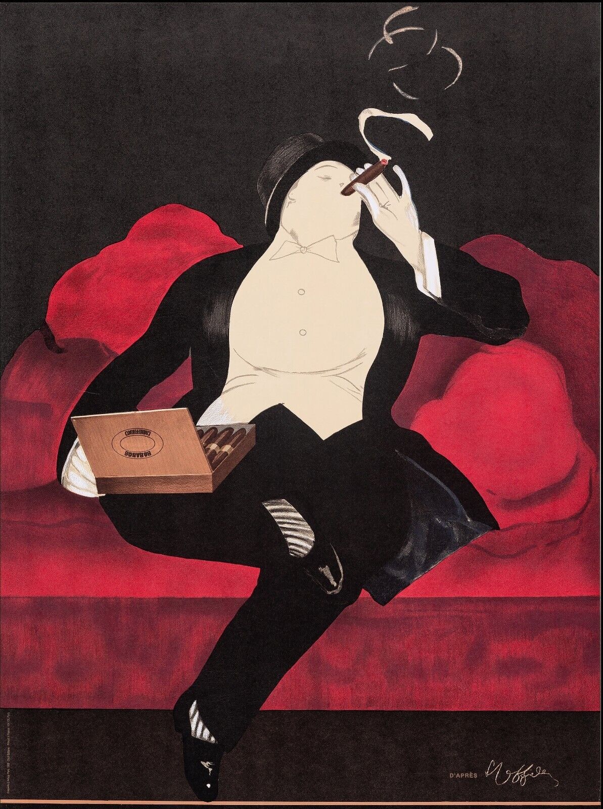 CIGARES, REPRO VINTAGE ADVERTISING POSTER, HQ,