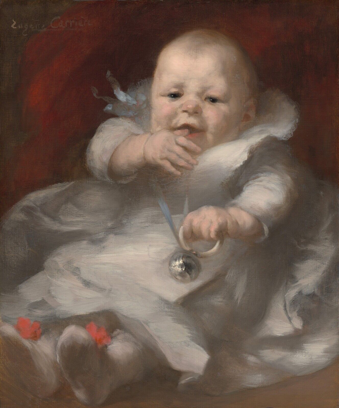 EUGÈNE CARRIÈRE, RETRATO DE NIÑO, ARSÈNE, CARTEL DE ARTE REPRO, VINTAGE, HQ