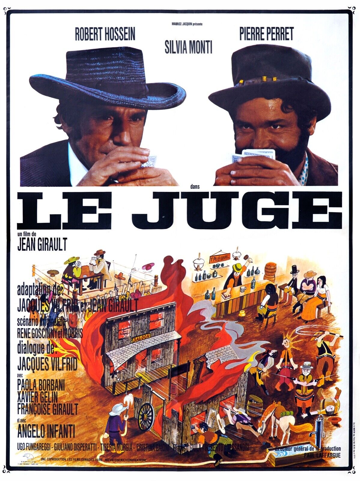 THE JUDGE, ROBERT HOSSEIN, SILVIA MONTI, 1971, VINTAGE CINEMA POSTER, HQ