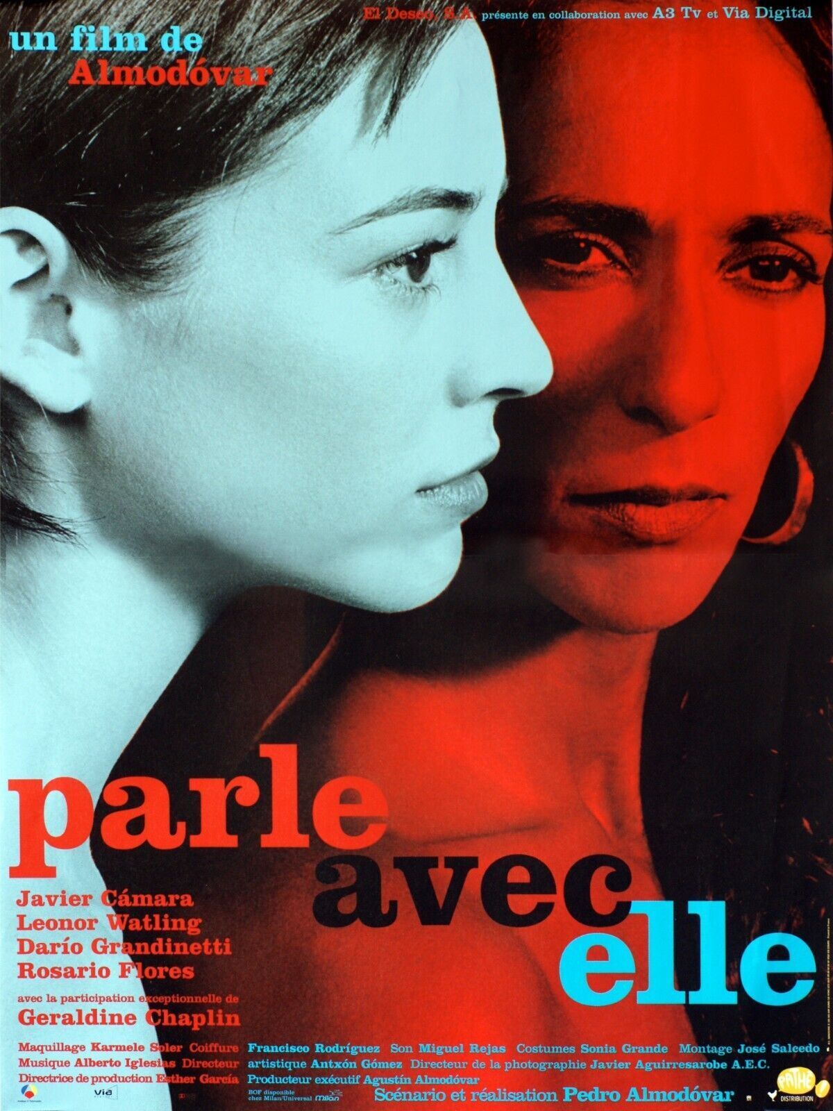 PARLE AVEC ELLE, PEDRO ALMODÓVAR, 2002, Repro affiche cinéma VINTAGE, HQ