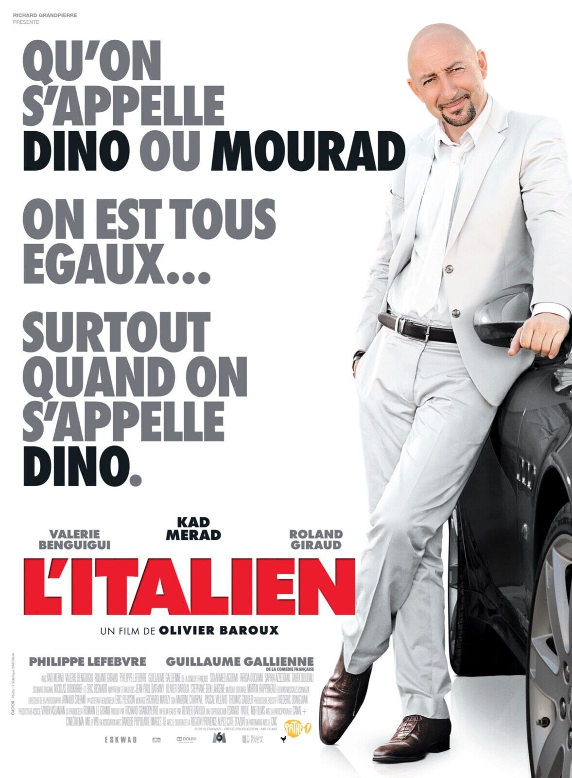 L'ITALIEN KAD MERAD REPRO AFFICHE CINEMA VINTAGE HQ