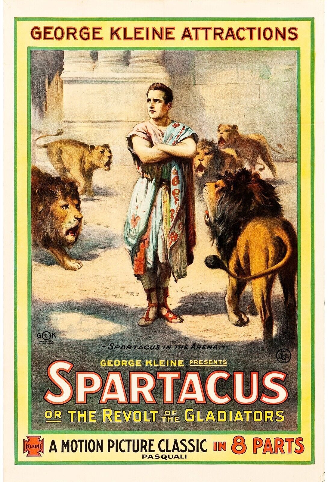 SPARTACUS, GEORGE KLEINE, 1914, HQ cinema poster reproduction