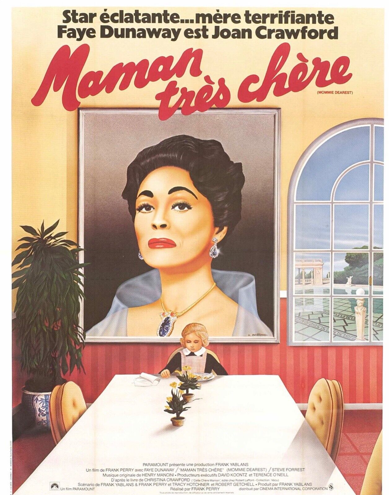 MOM DEAREST, FAYE DUNAWAY, 1981, REPRO VINTAGE CINEMA POSTER, HQ