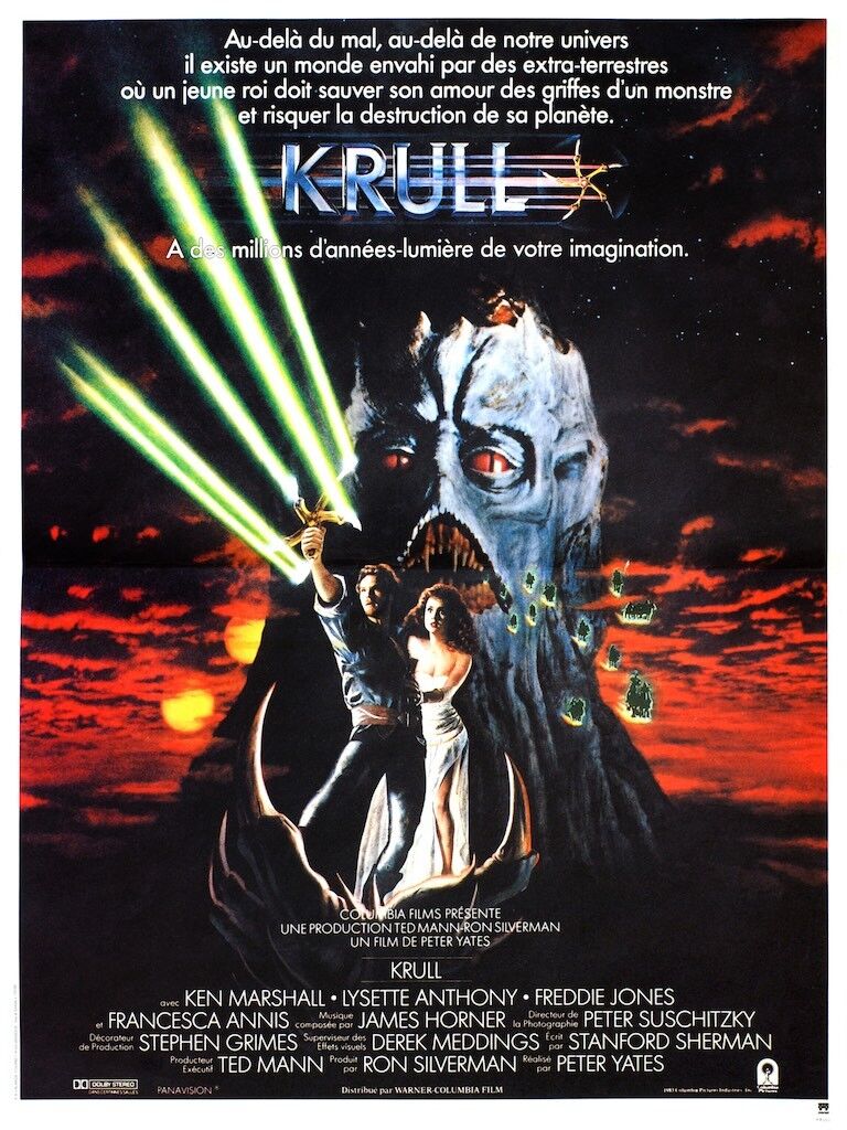 KRULL, KEN MARSHALL, 1983, REPRO AFFICHE CINÉMA VINTAGE, HQ