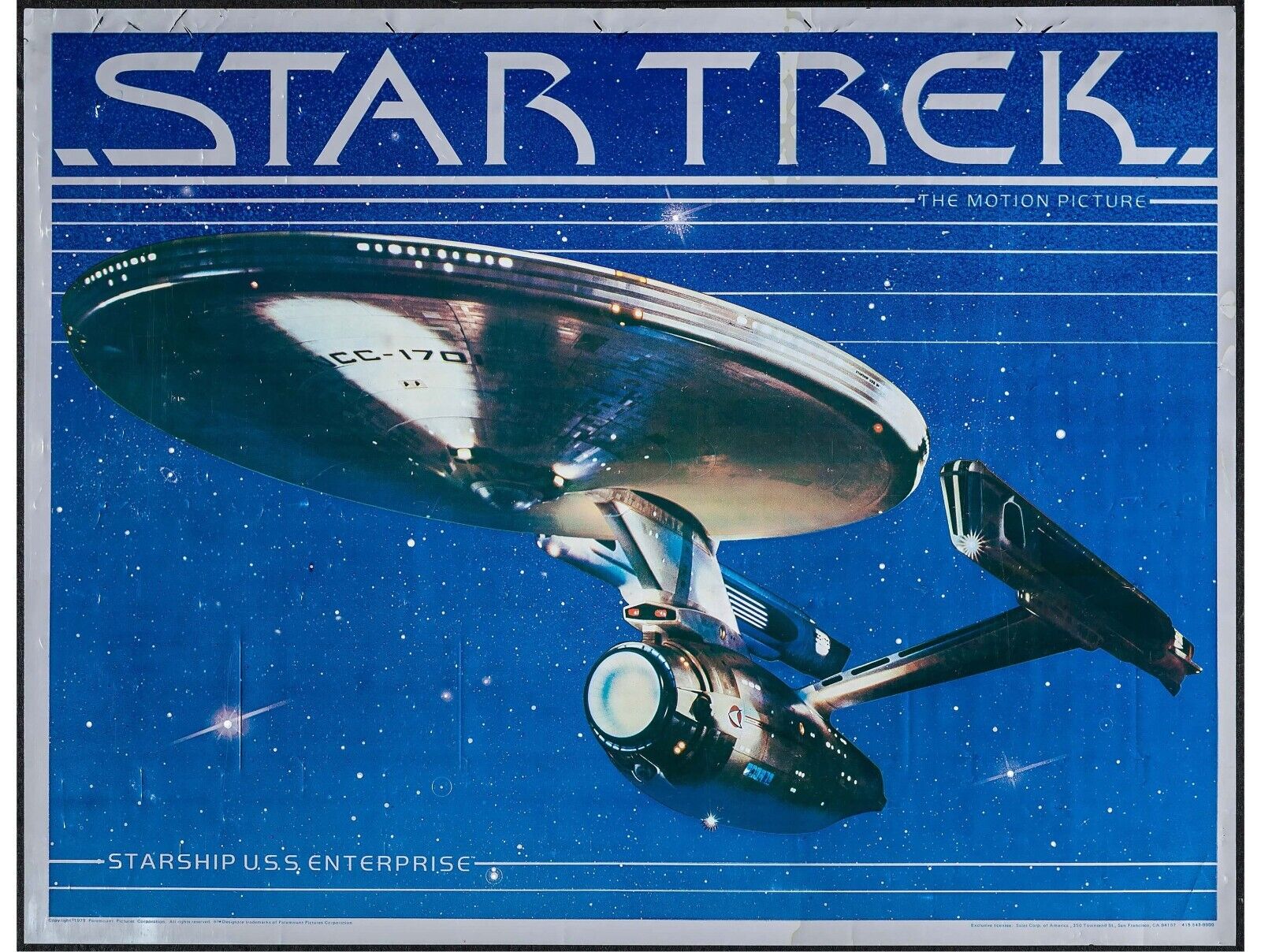 STAR TREK, REPRO AFFICHE SERIE TV VINTAGE,  HQ