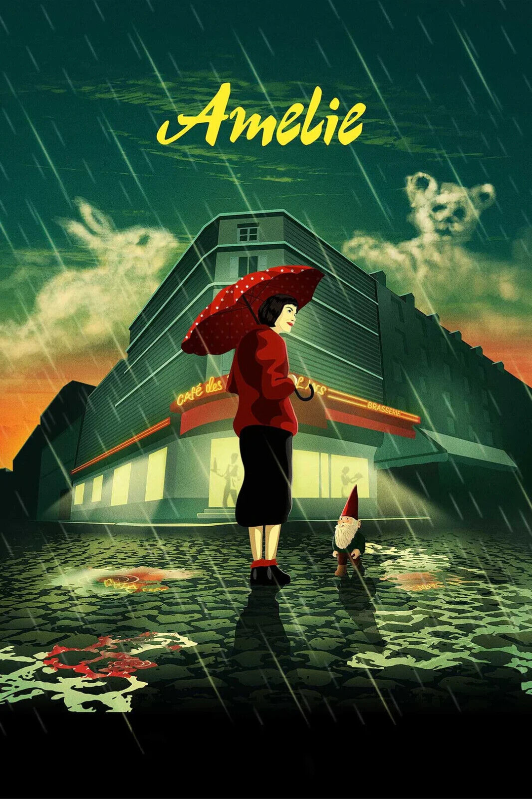 EL FABULOSO DESTINO DE AMÉLIE POULAIN, AUDREY TAUTOU, 2001, REPRODUCCIÓN DE CARTEL DE PELÍCULA, VINTAGE, HQ