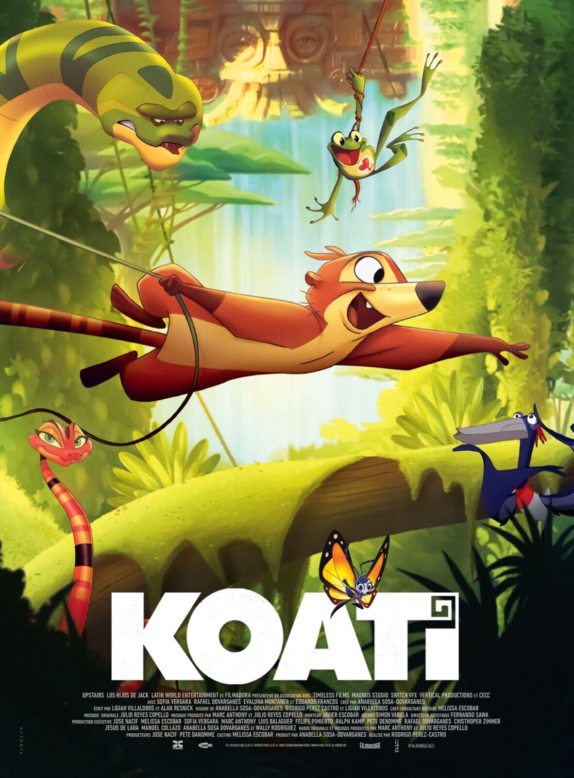 KOATI – RODRIGO PÉREZ-CASTRO, 2021 – REPRO AFFICHE DE CINÉMA VINTAGE HQ
