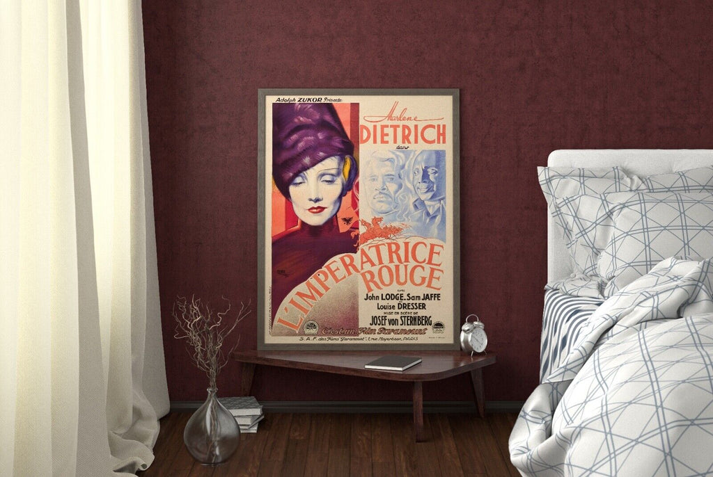THE RED EMPRESS, MARLENE DIETRICH, 1934, REPRO MOVIE POSTER, VINTAGE, HQ.