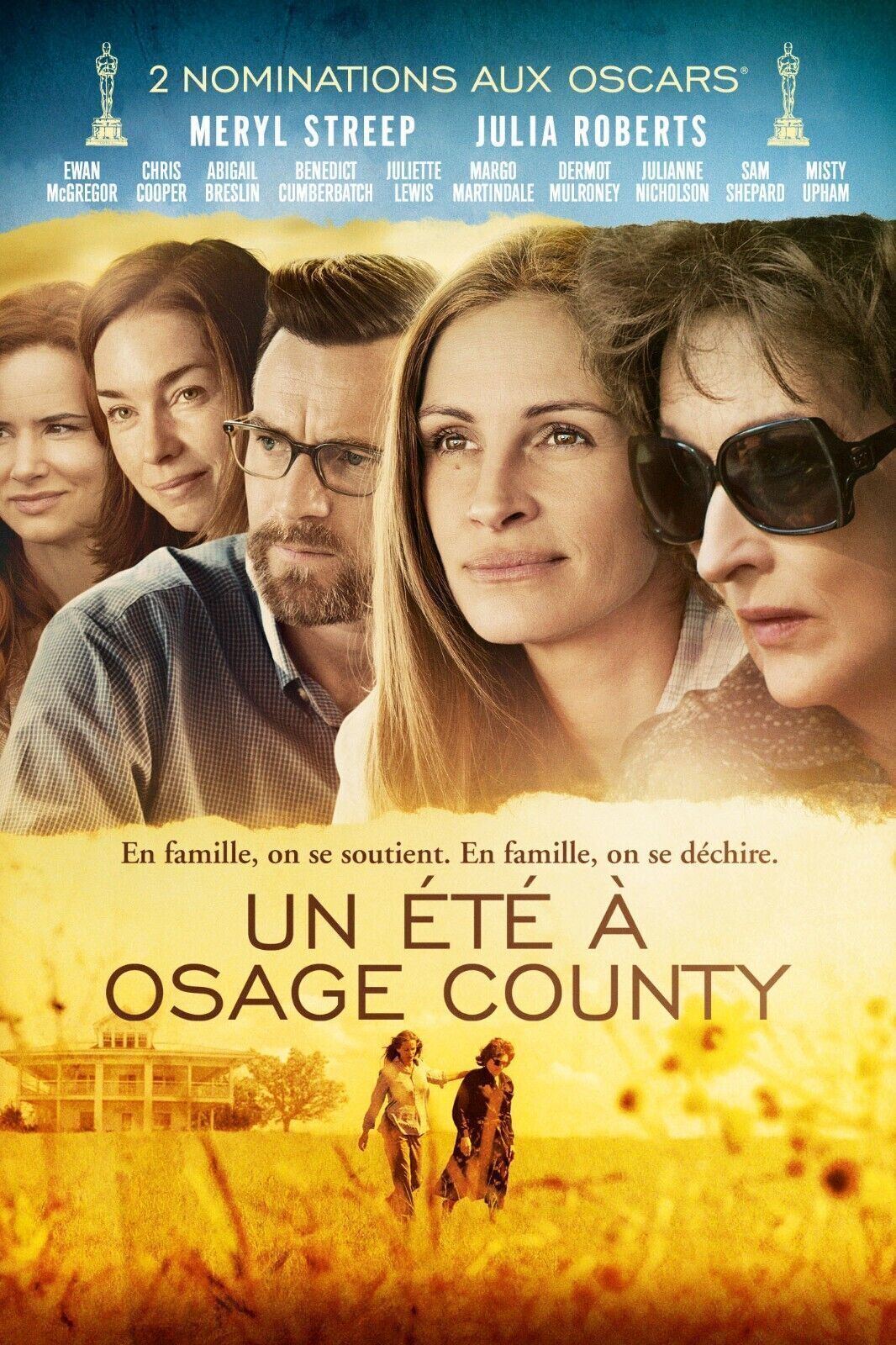 UN ETE A OSAGE COUNTY, JULIA ROBERTS, MERYL STREEPS, Repro affiche cinema, HQ