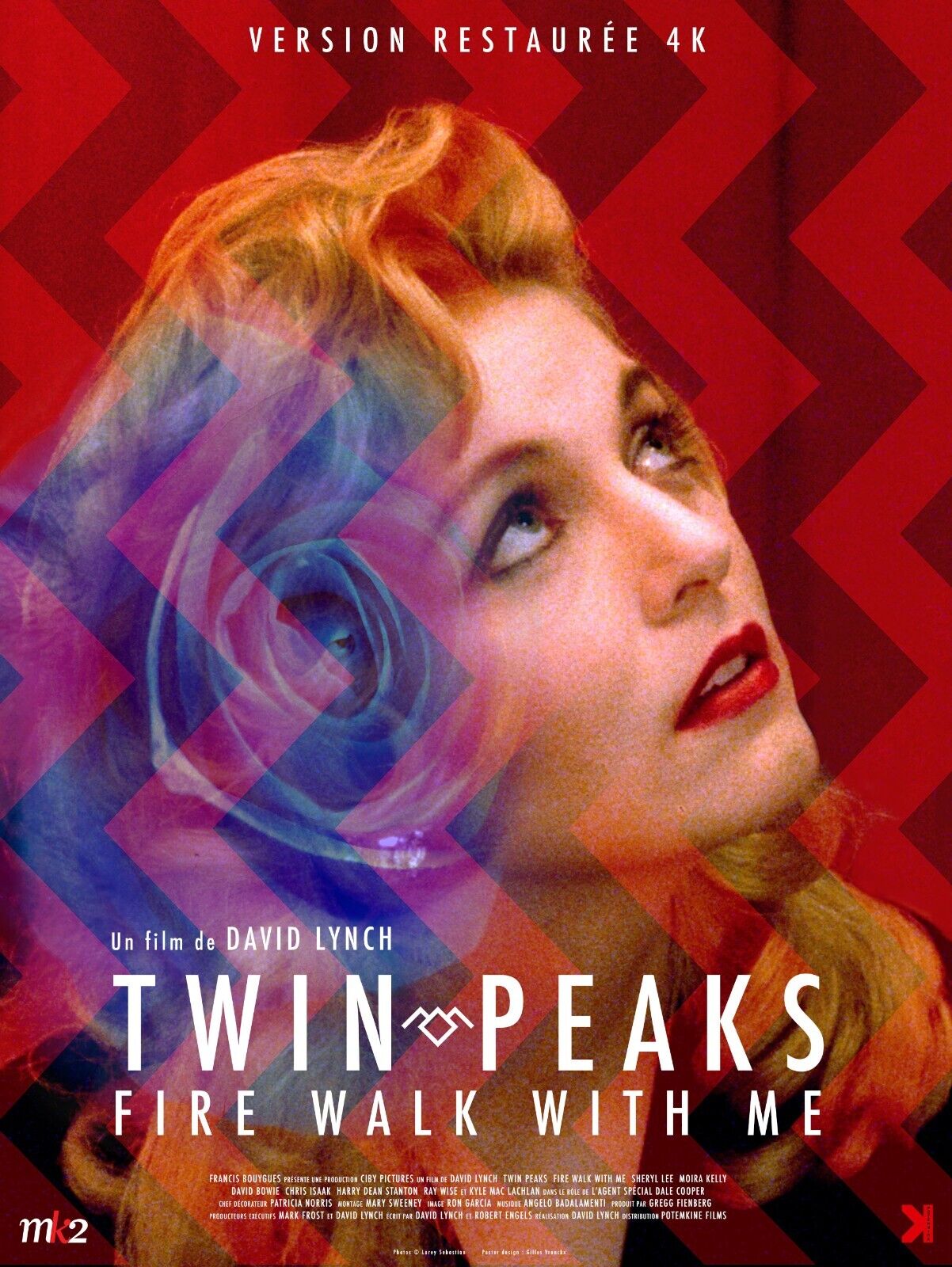 TWIN PEAKS: FIRE WALK WITH ME, DAVID LYNCH, SHERYL LEE, 1992, repro cinema poster, HQ