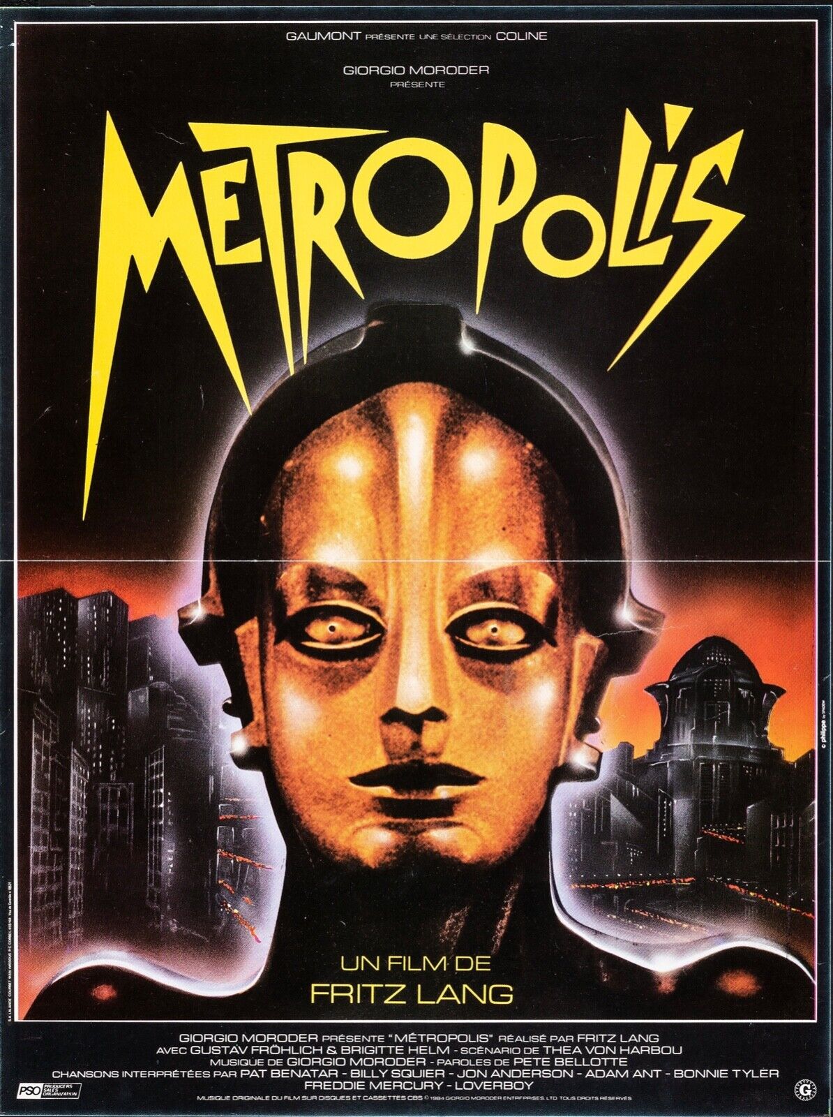 METROPOLIS, FRITZ LANG, 1927, REPRO VINTAGE CINEMA POSTER, HQ