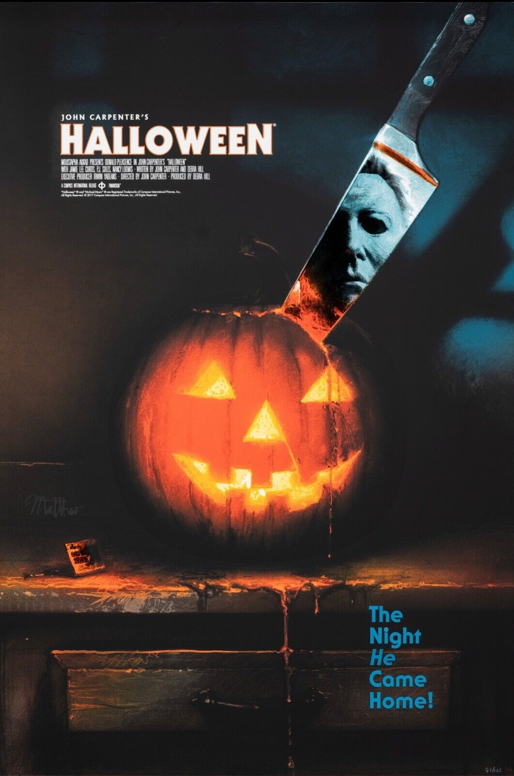 HALLOWEEN, JOHN CARPENTER, 1978, REPRO AFFICHE CINÉMA VINTAGE, HQ