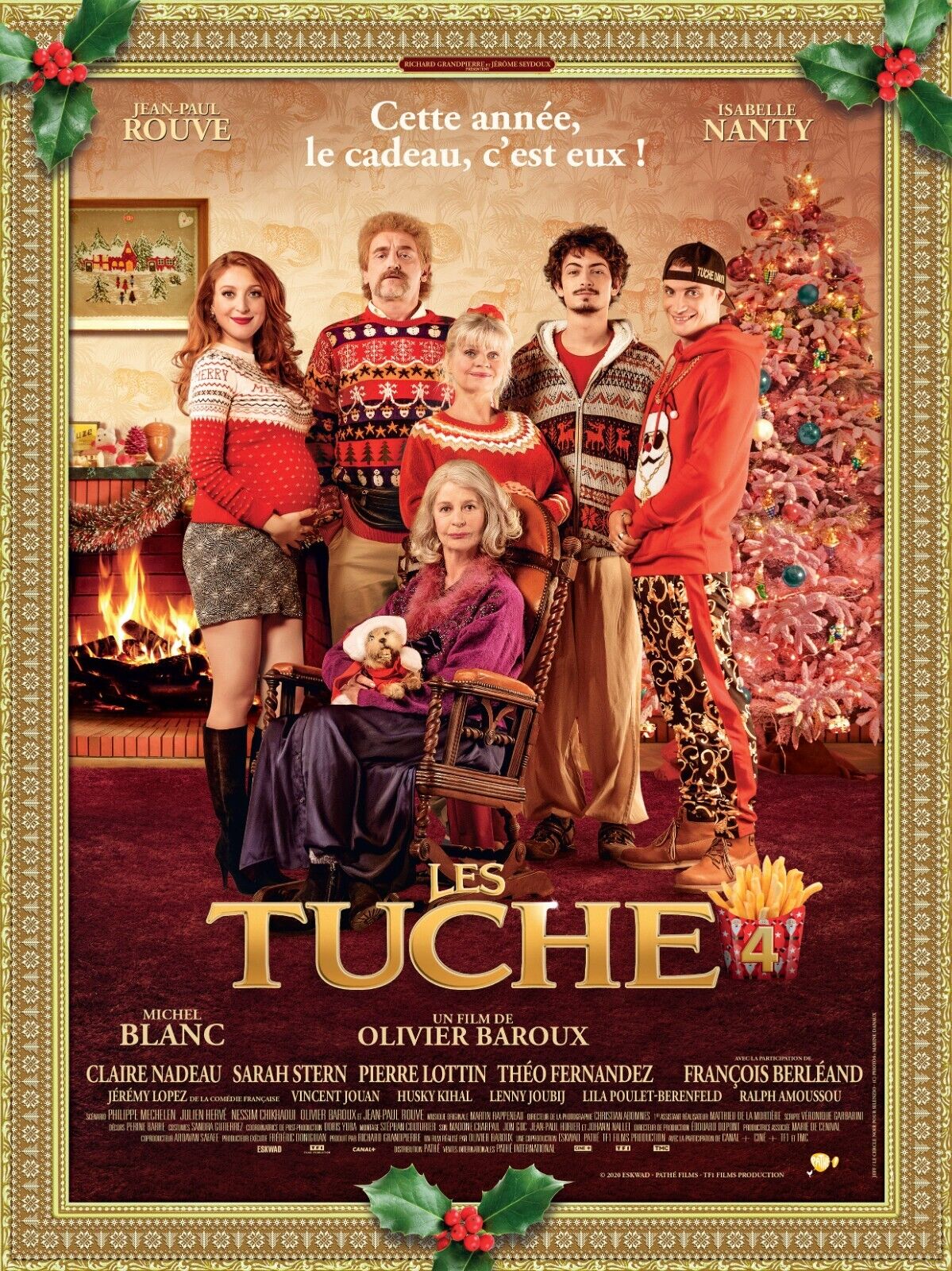 LES TUCHE 4, JEAN-PAUL ROUVE, 2021, repro affiche de cinema, VINTAGE, HQ