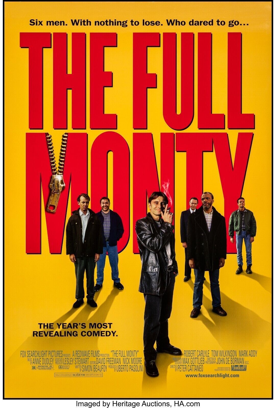 THE FULL MONTY, ROBERT CARLYLE, 1997, repro affiche cinéma, HQ