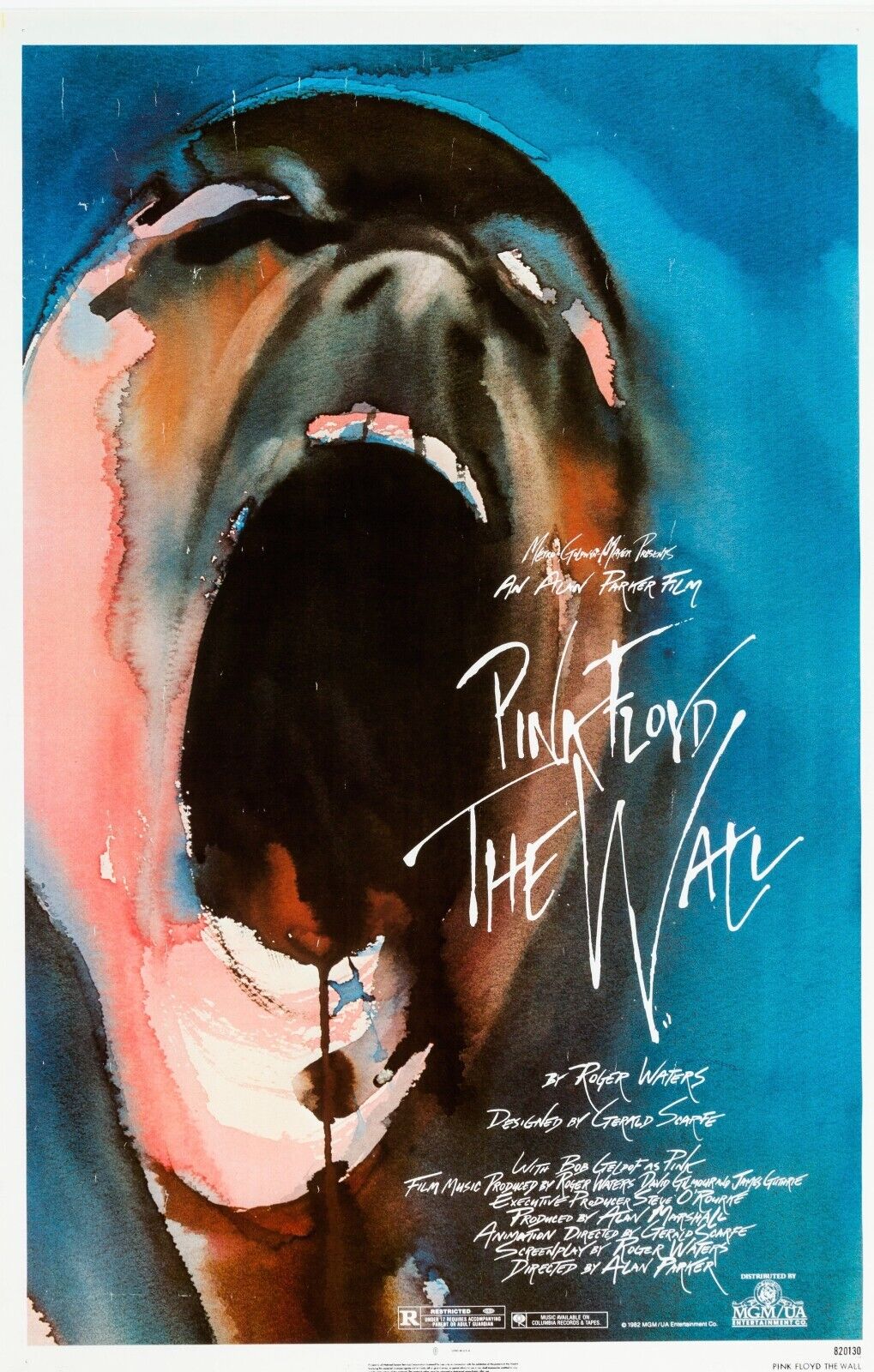 PINK FLOYD – THE WALL, ALBUM STUDIO N°11, 1979, Repro Affiche de musqiue VINTAGE, HQ