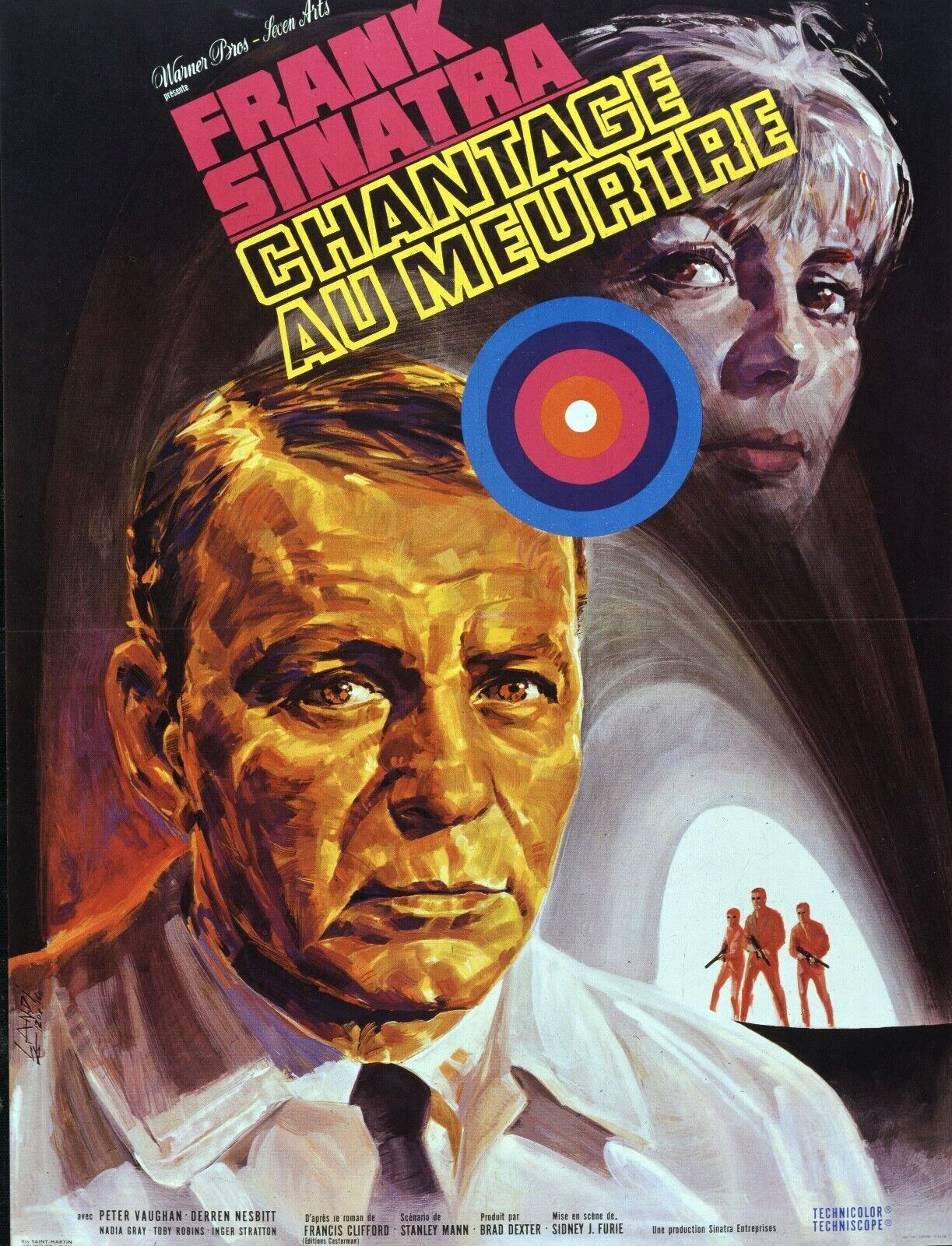 BLACKMAIL, FRANK SINATRA, 1954, REPRO MOVIE POSTER, VINTAGE, HQ
