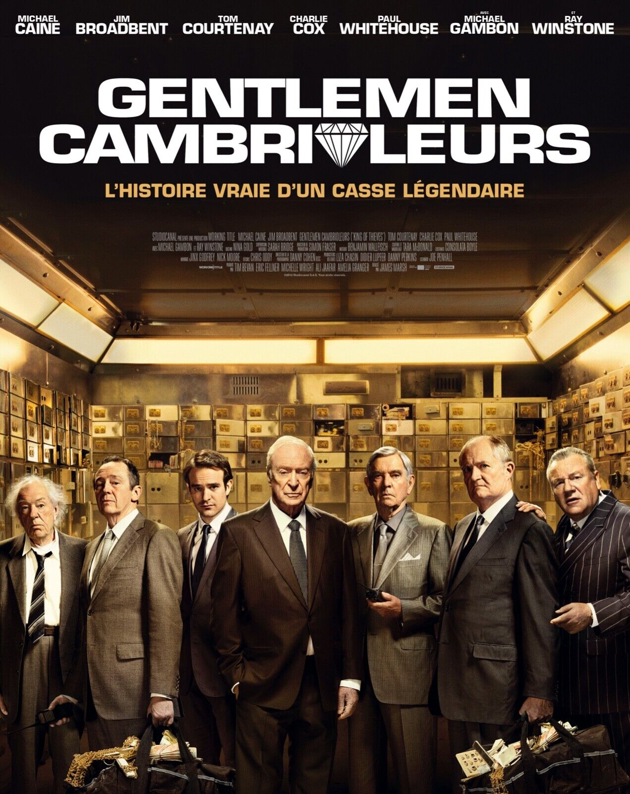 GENTLEMAN BURGLARS, MICHAEL CAINE, 2020, REPRO MOVIE POSTER, VINTAGE, HQ.