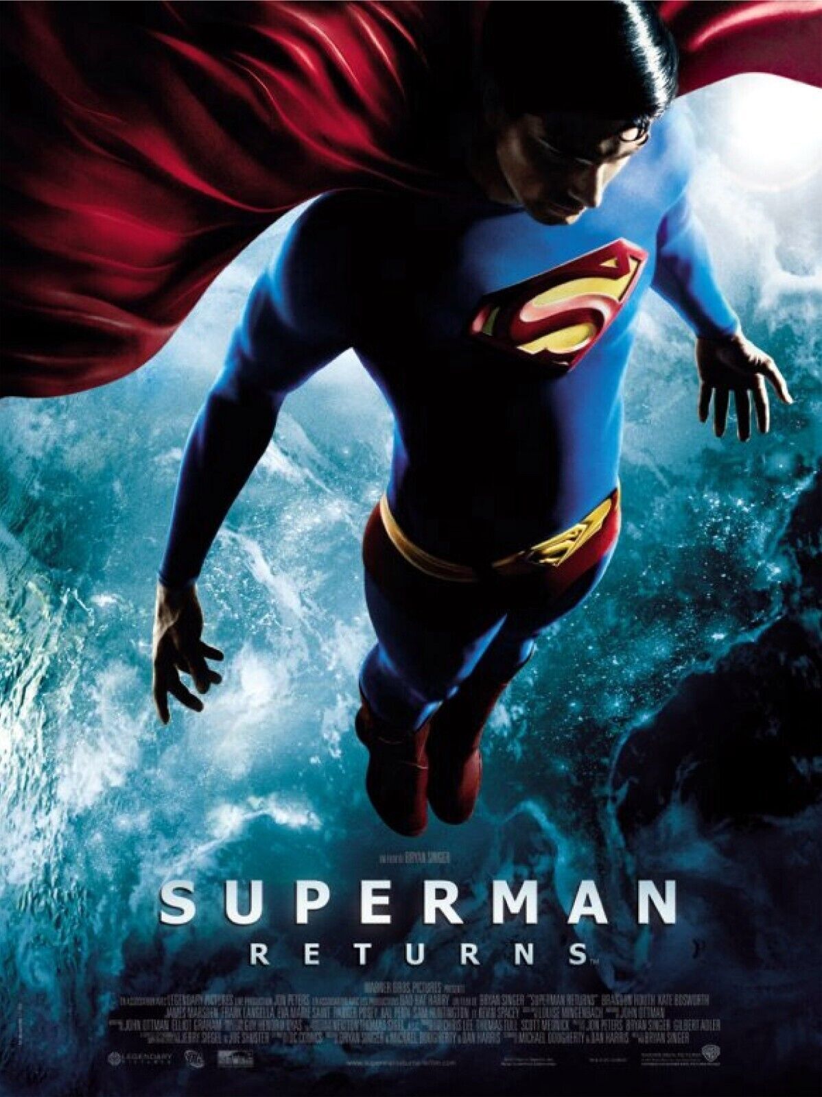 SUPERMAN RETURNS, BRANDON ROUTH, 2006, CINEMA POSTER REPRODUCTION, HQ