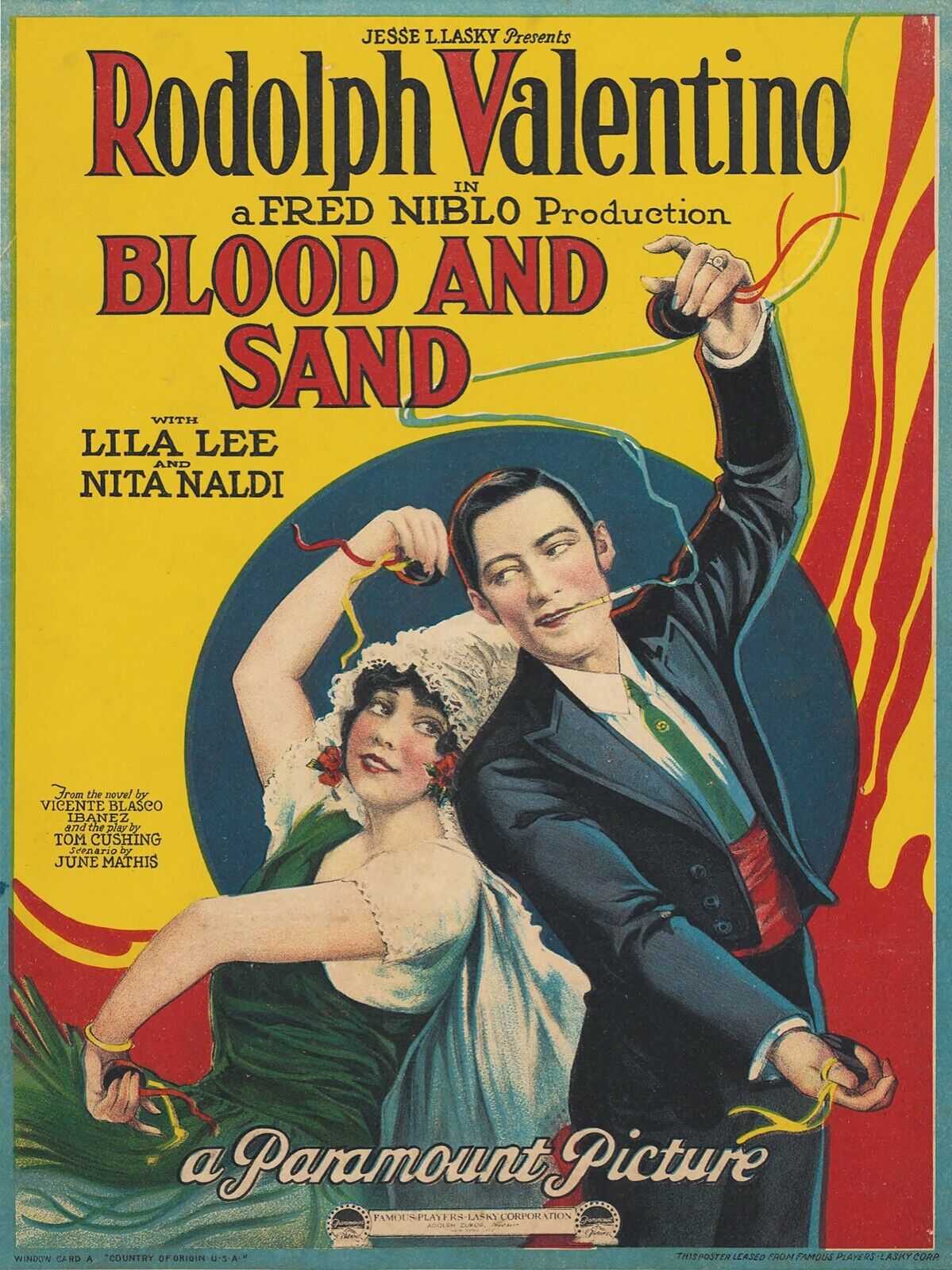 BLOOD AND SAND, TYRONE POWER, 1941, REPRO MOVIE POSTER, VINTAGE, HQ