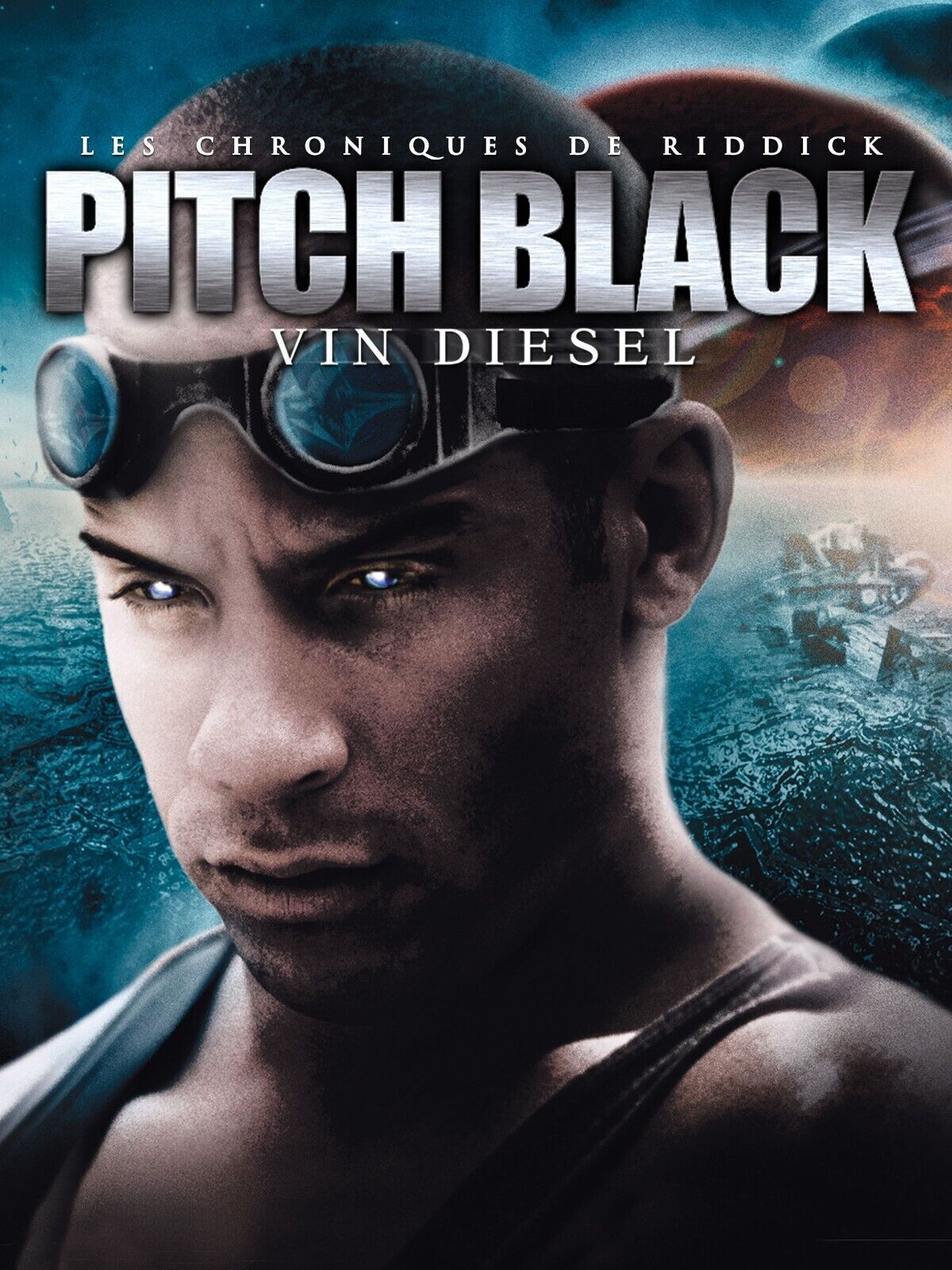PITCH BLACK, LES CHRONIQUES DE RIDDICK, VIN DIESEL, 2000, Repro affiche de cinema VINTAGE,HQ