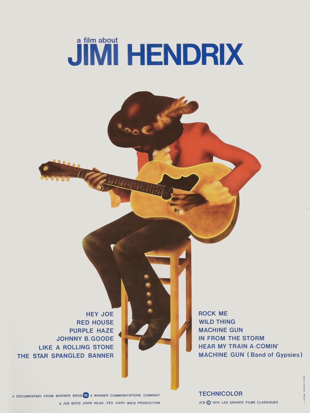 JIMI HENDRIX ROCK CONCERT REPRO AFFICHE VINTAGE HQ