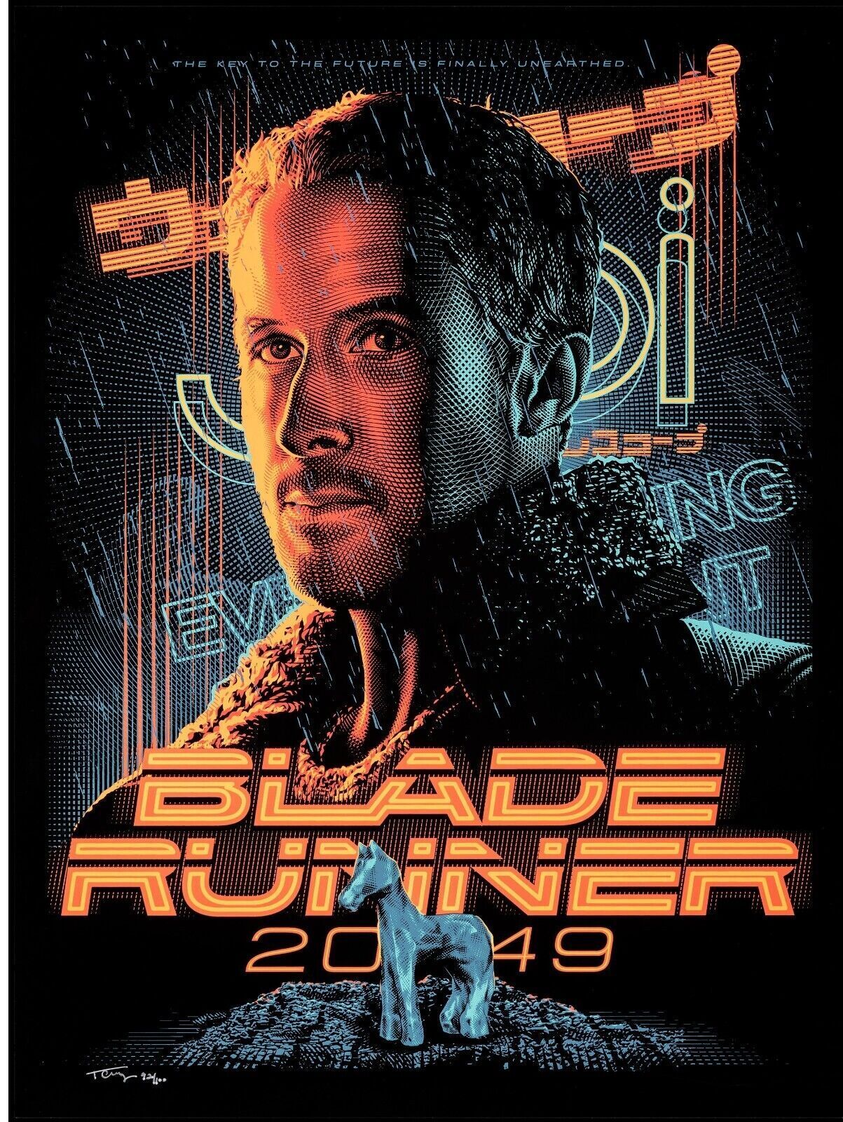 BLADE RUNNER 2049, RYAN GOSLING, 2017, REPRO MOVIE POSTER, VINTAGE, HQ