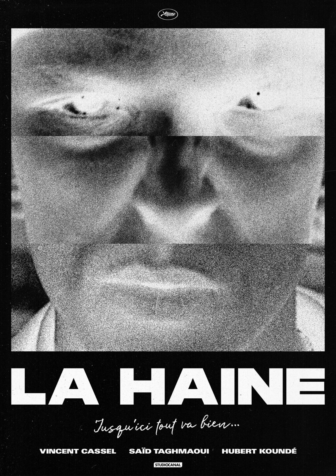 LA HAINE, VINCENT CASSEL, 1995, repro affiche de cinema, VINTAGE, HQ