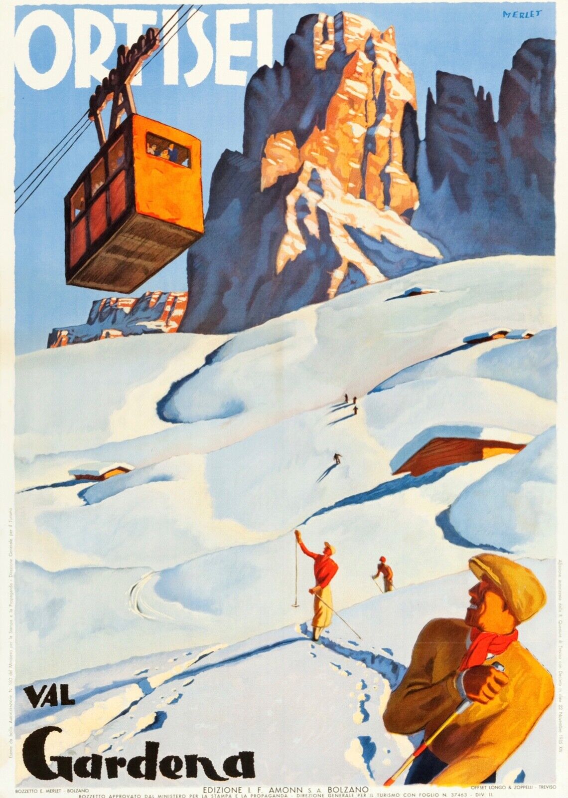 ITALIE, MONTAGNE, REPRO TRAVEL POSTER, VINTAGE, HQ.