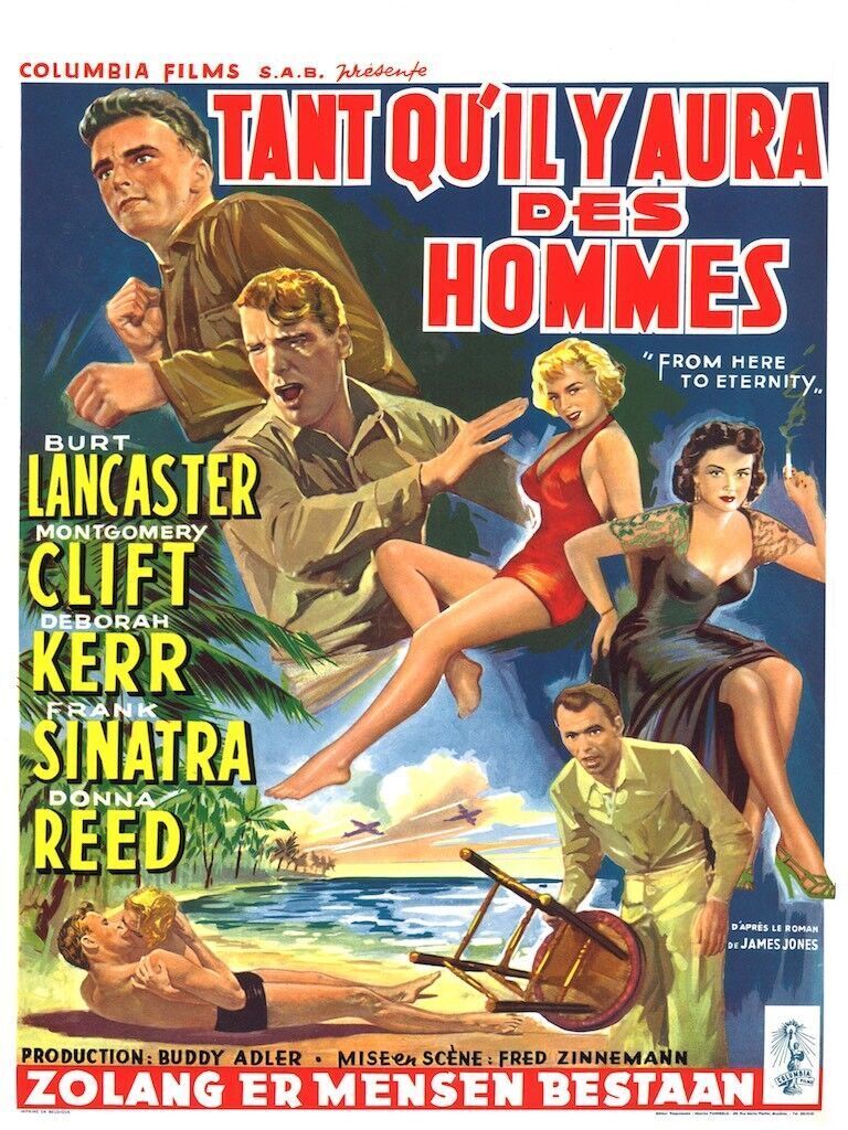 Mientras haya hombres, Burt Lancaster, 1953, Reproducción de póster de cine, HQ