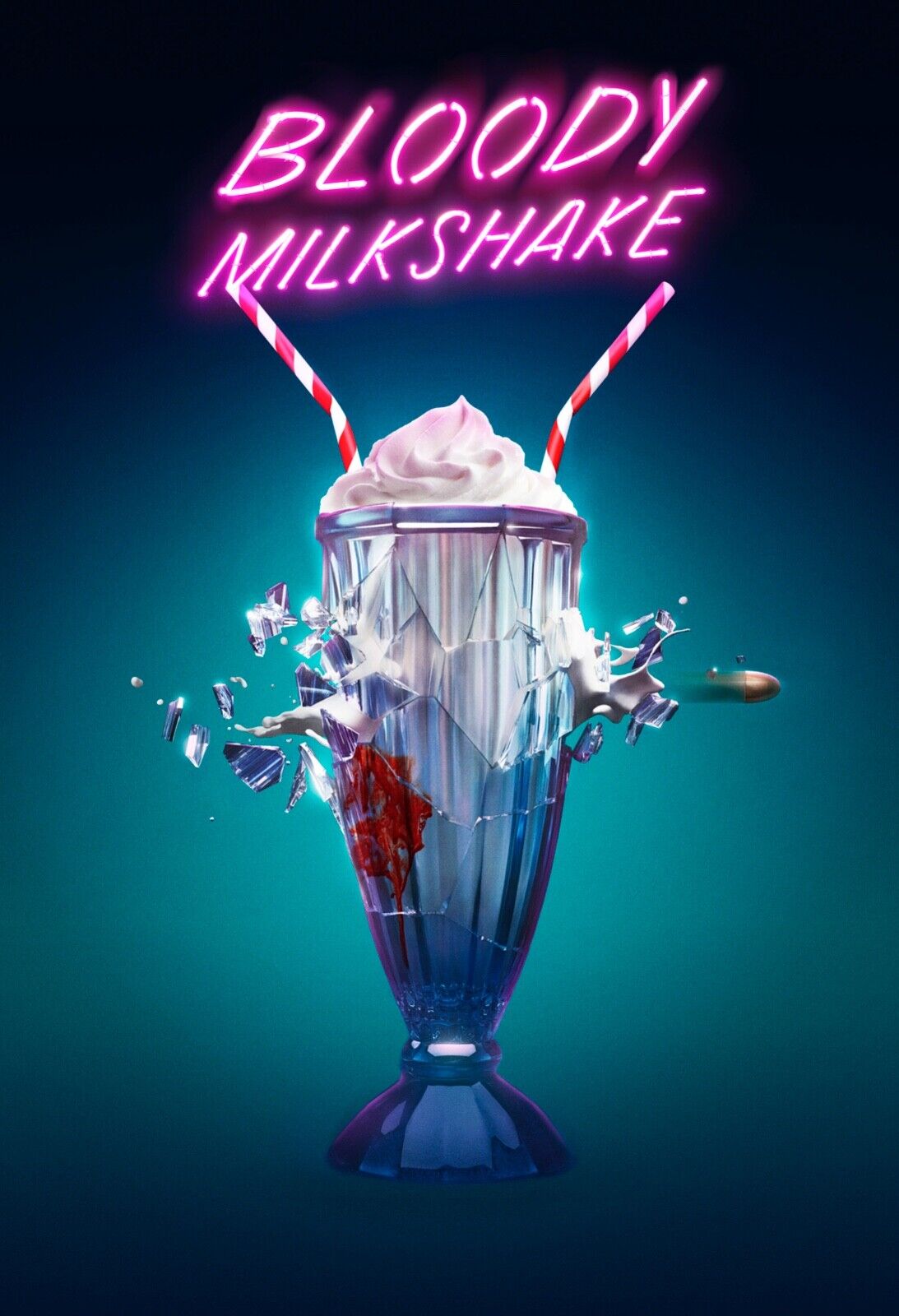 BLOODY MILKSHAKE, KAREN GILLAN, REPRO VINTAGE CINEMA POSTER