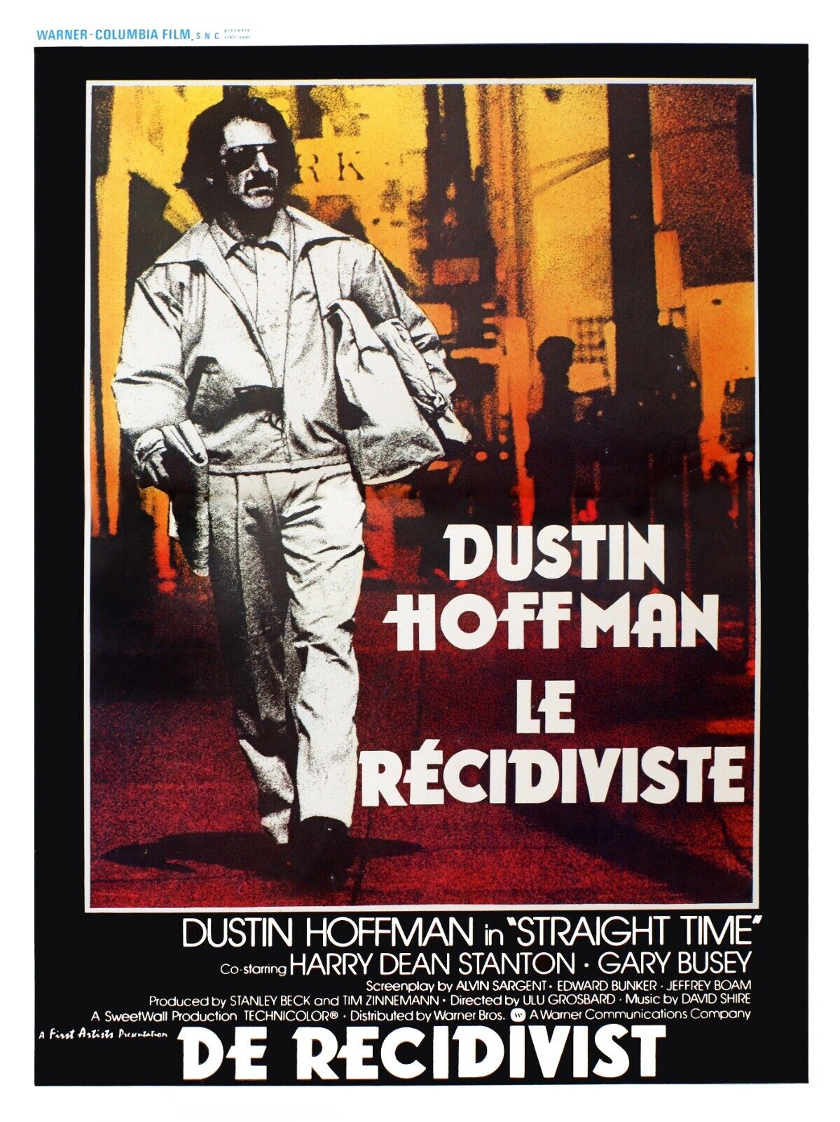 THE REPEAT OFFENDER, DUSTIN HOFFMAN, 1980, cinema poster reproduction, VINTAGE, HQ